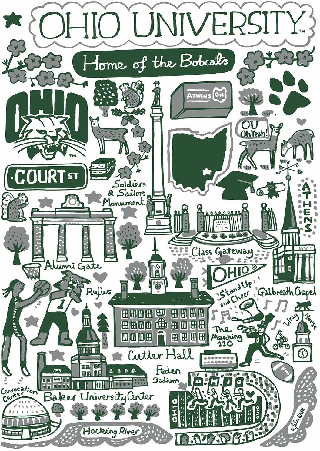 Ohio University Design by Julia Gash