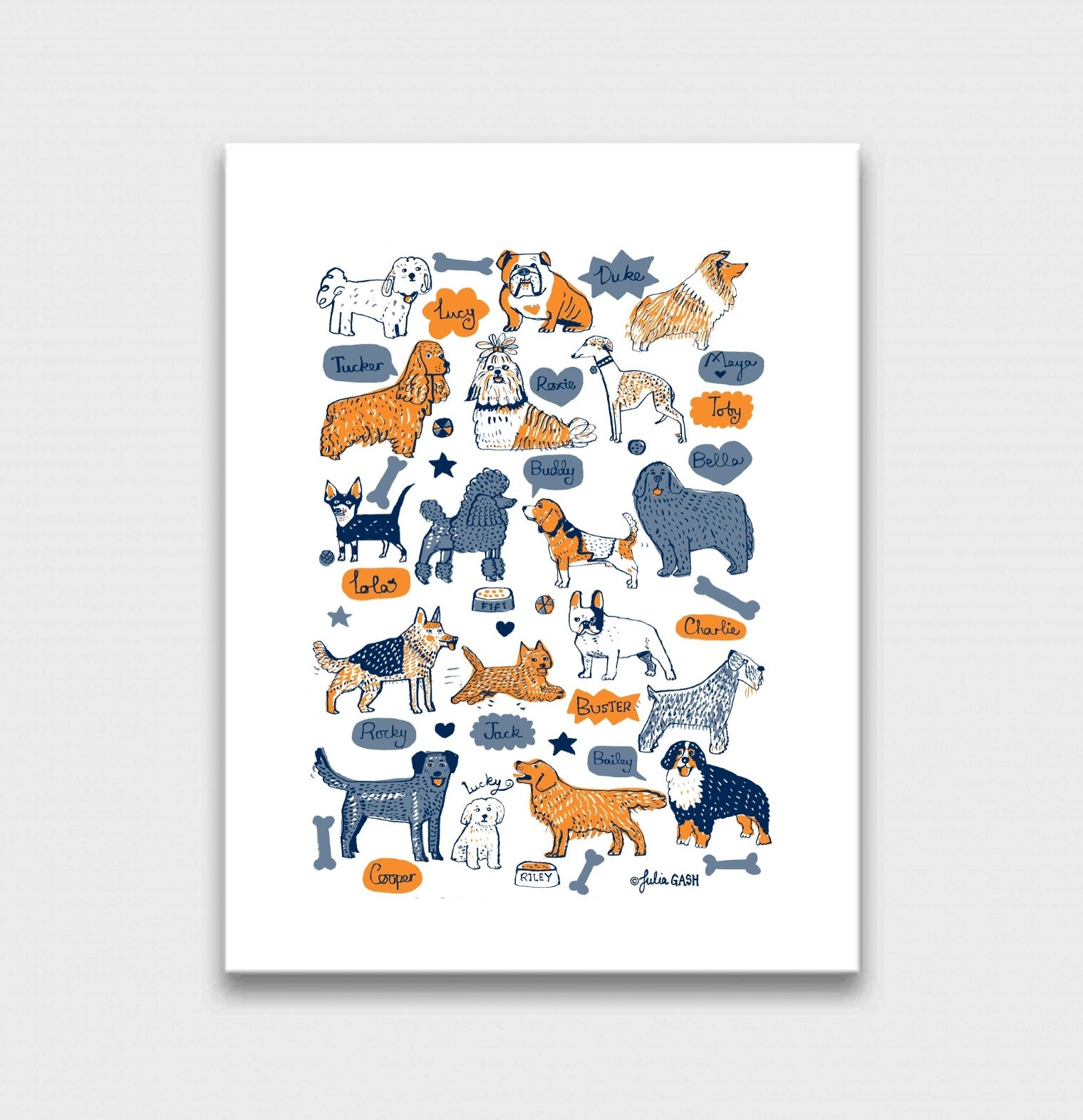Our Best Friends Art Print - Julia Gash
