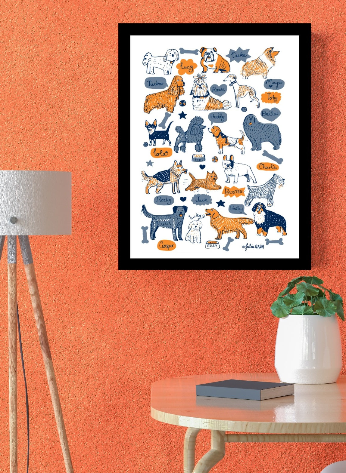 Our Best Friends Art Print - Julia Gash