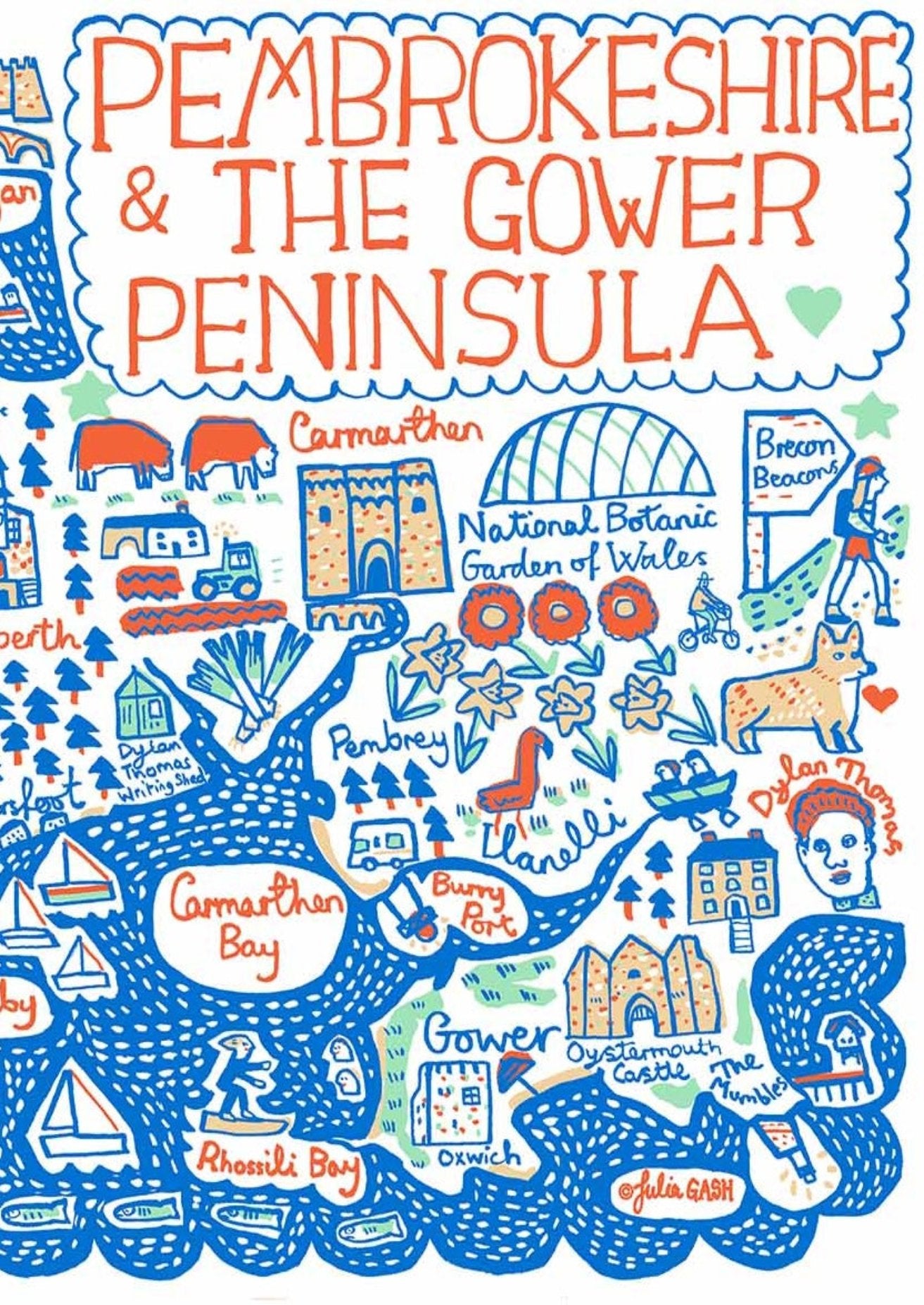 Pembrokeshire & The Gower Greeting Card