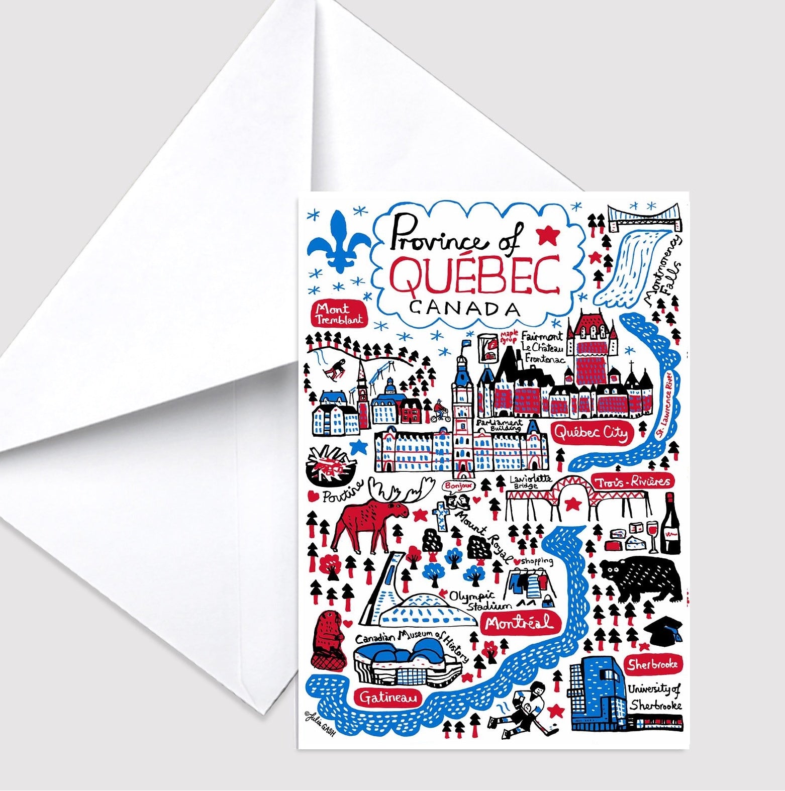 Quebec Greeting Card