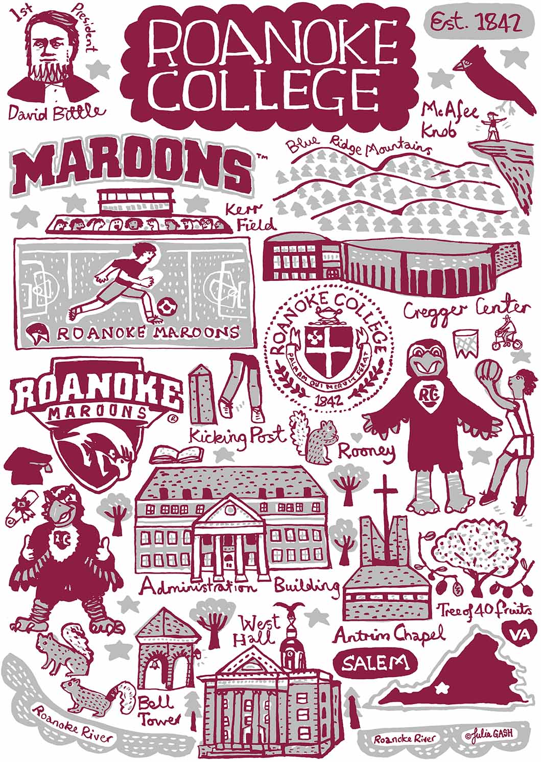 Roanoke College Design by Julia Gash