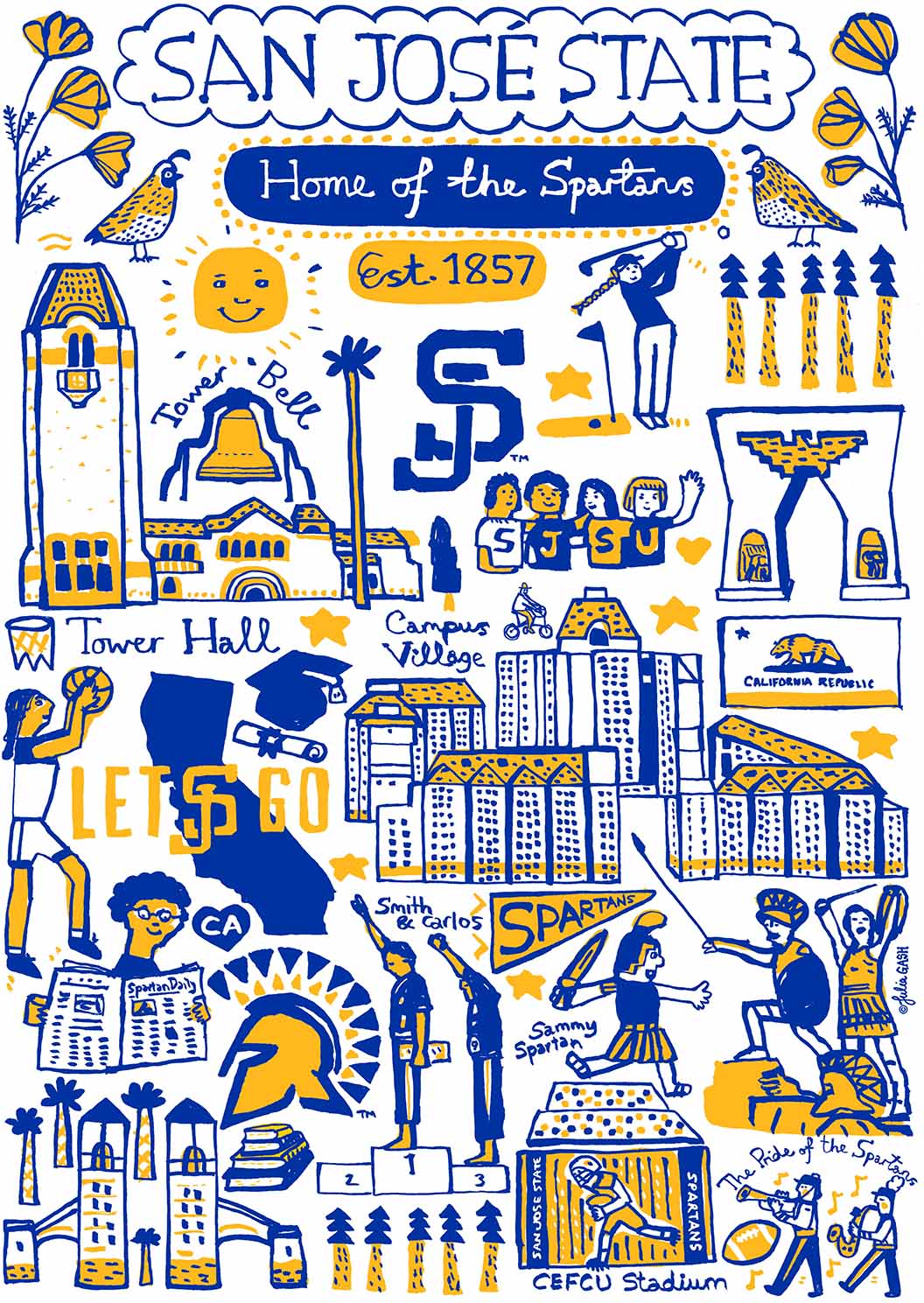 San Jose State University Design by Julia Gash