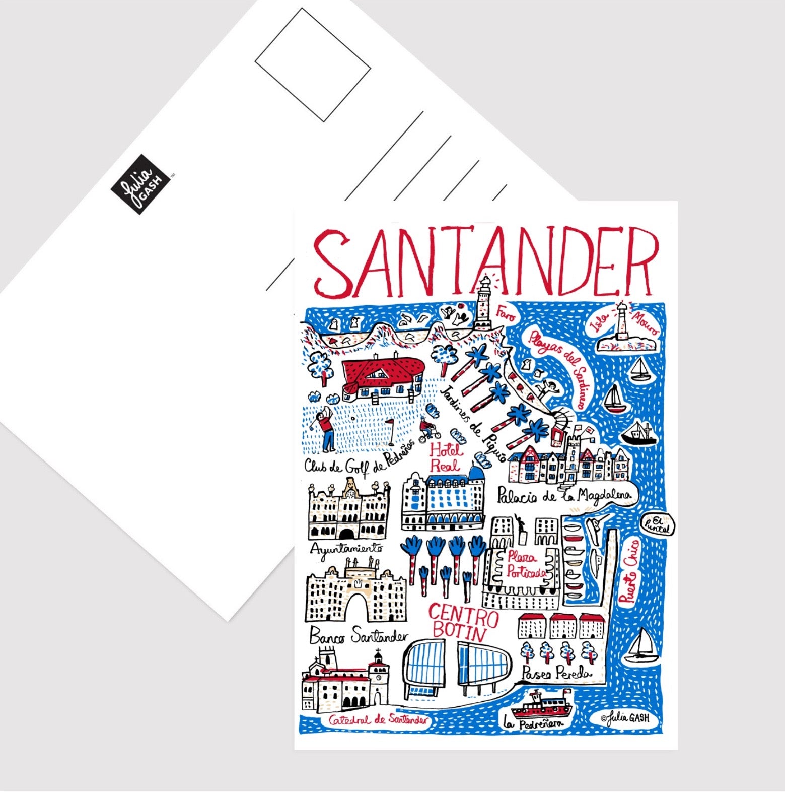 Santander Postcard by Julia Gash