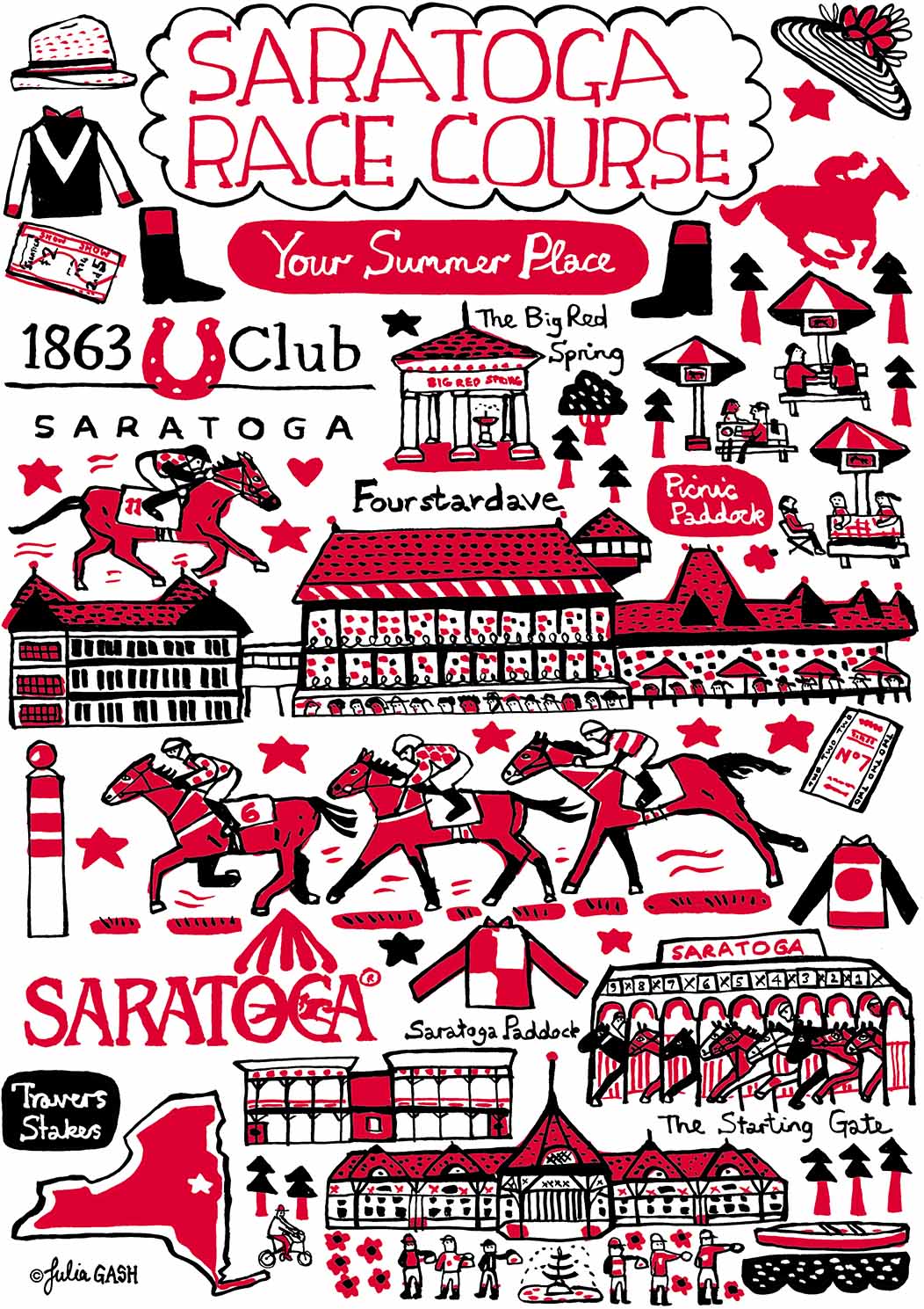 Saratoga Racecourse Design by Julia Gash