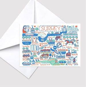 Surrey Greeting Card by Julia Gash