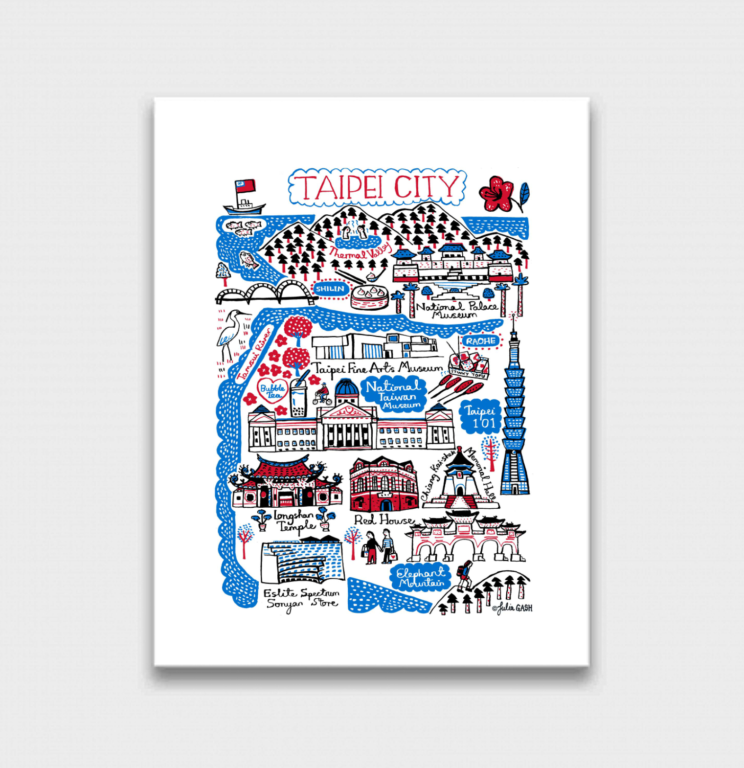 Taipei Art Print - Julia Gash
