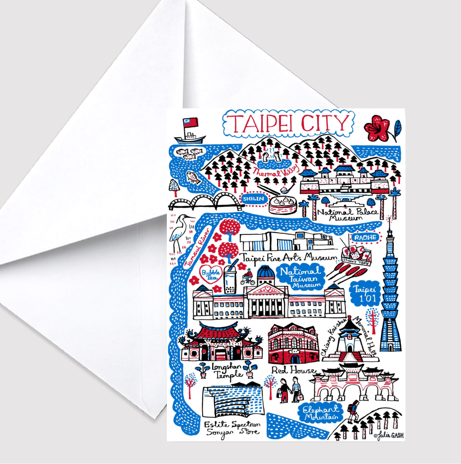 Taipei Greeting Card - Julia Gash
