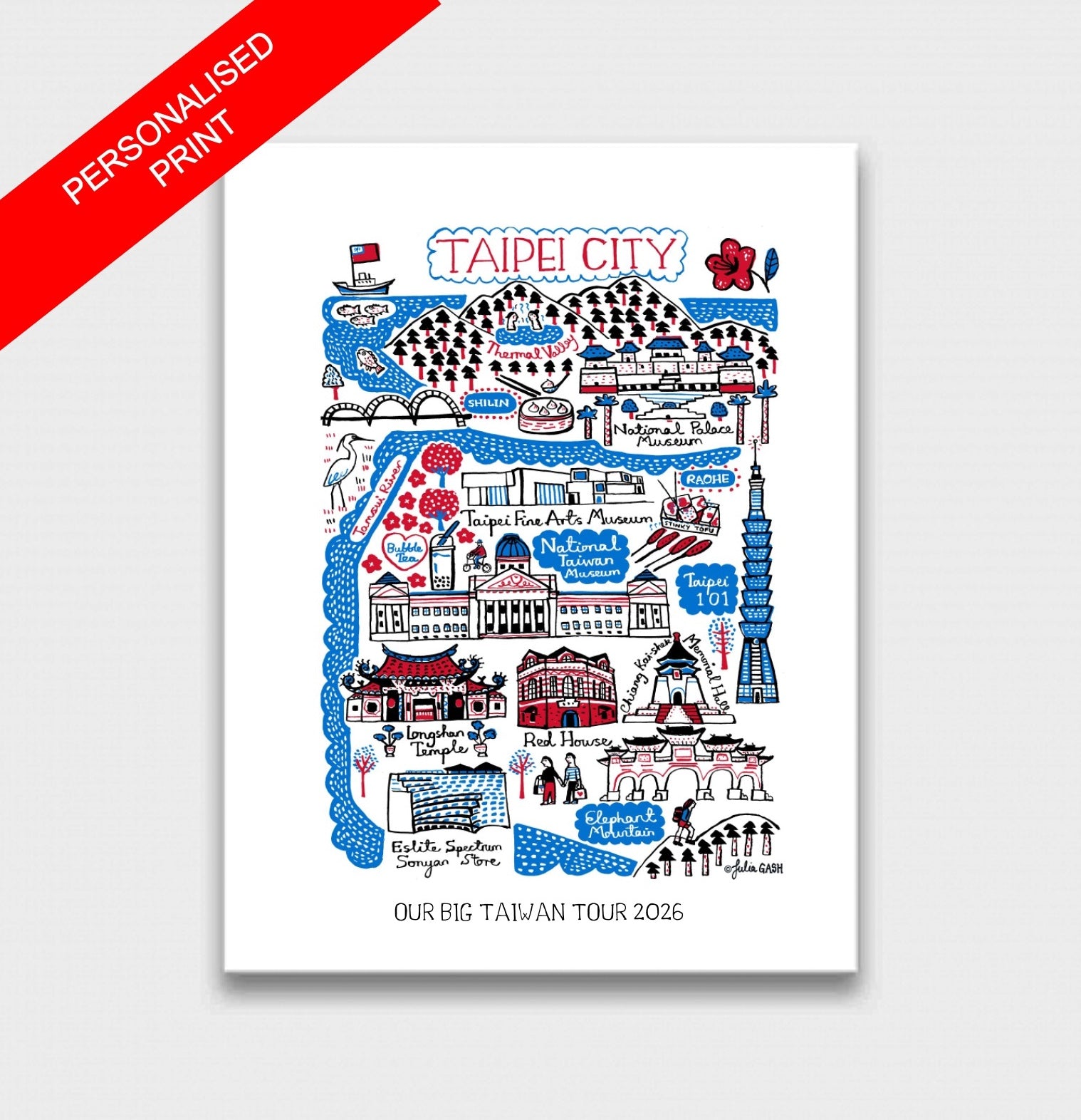 Taipei Art Print - Julia Gash