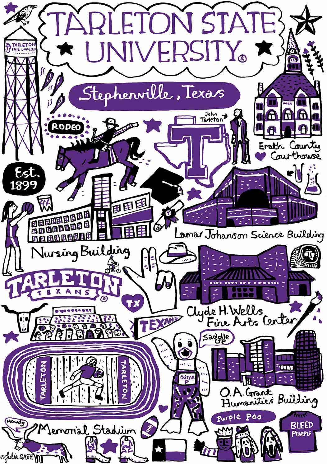 Tarleton State University Design by Julia Gash