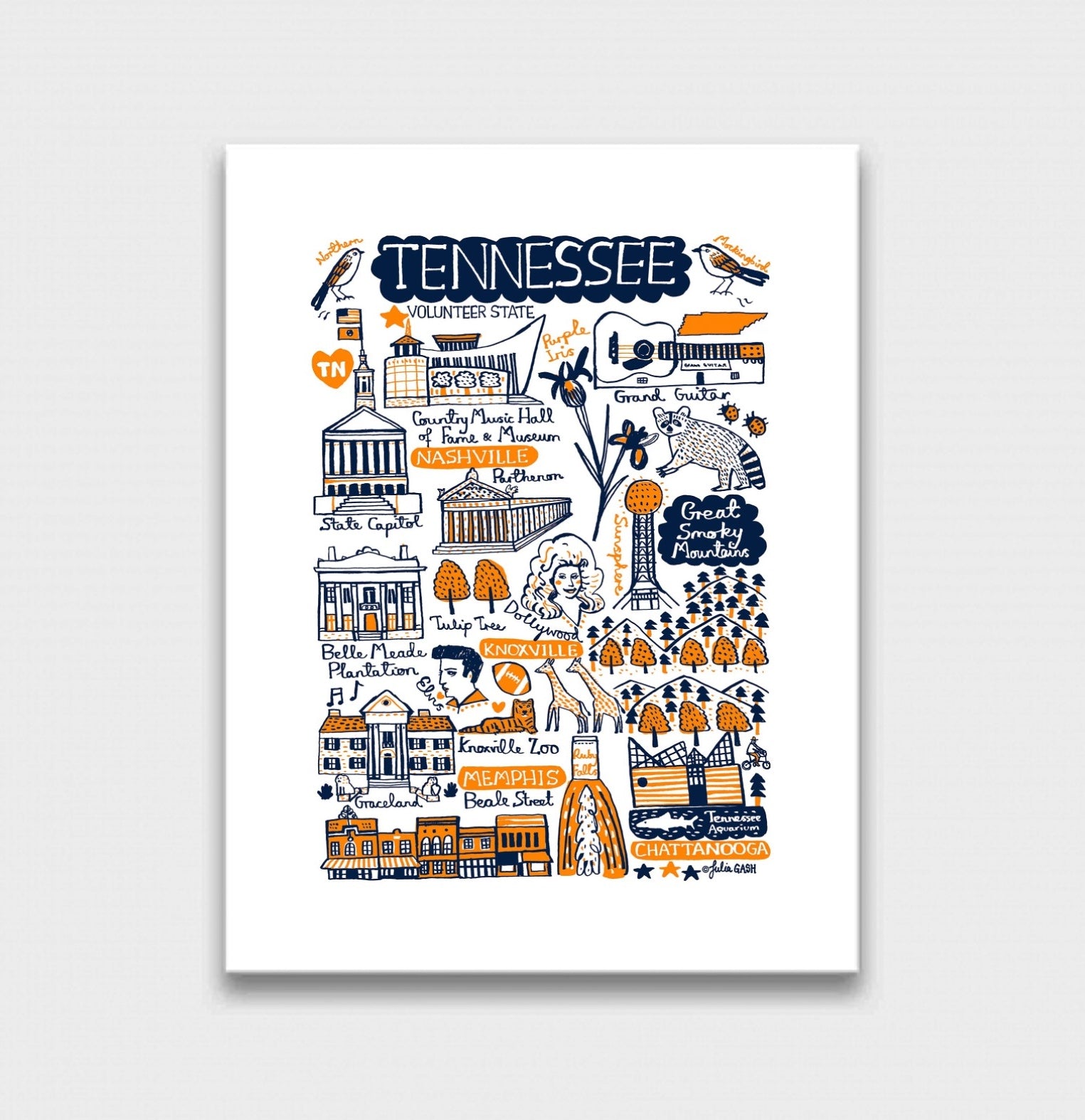 Tennessee Art Print