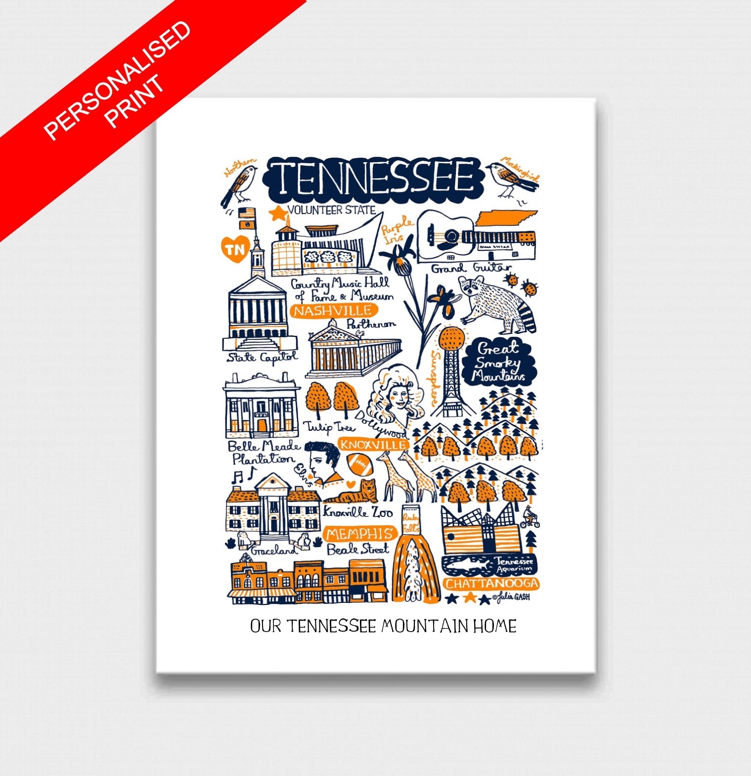 Tennessee Art Print