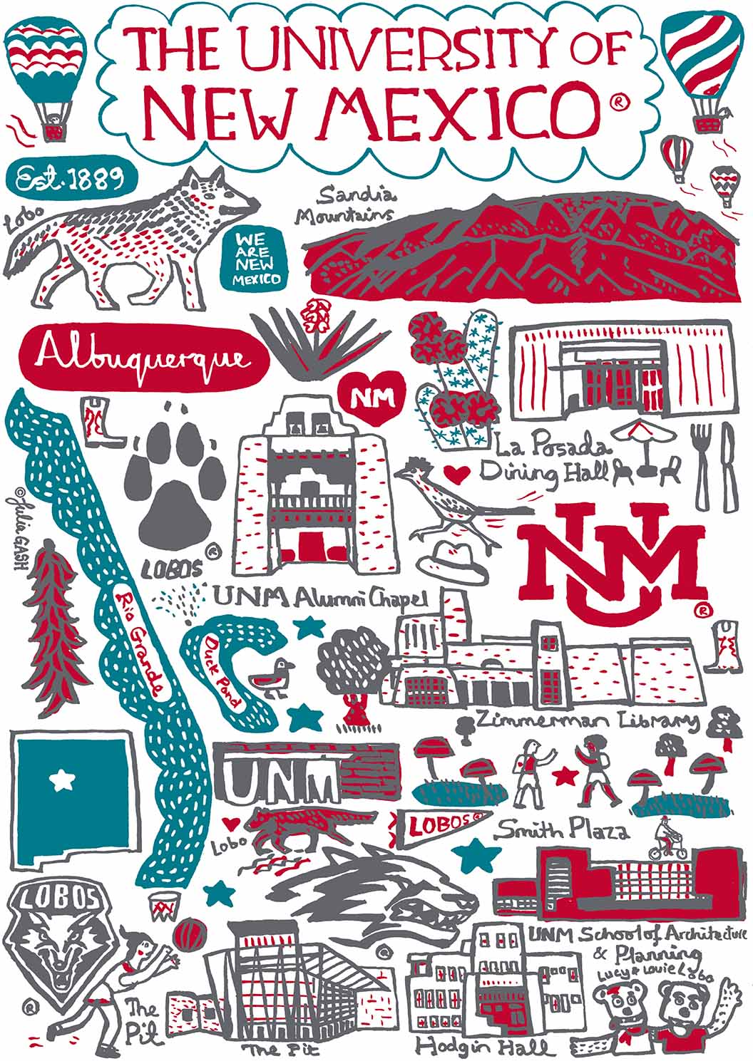 University of New Mexico Design by Julia Gash