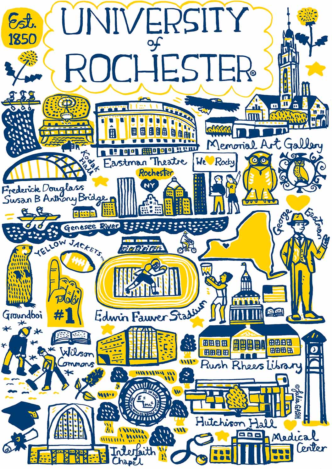 Rochester University Design by Julia Gash