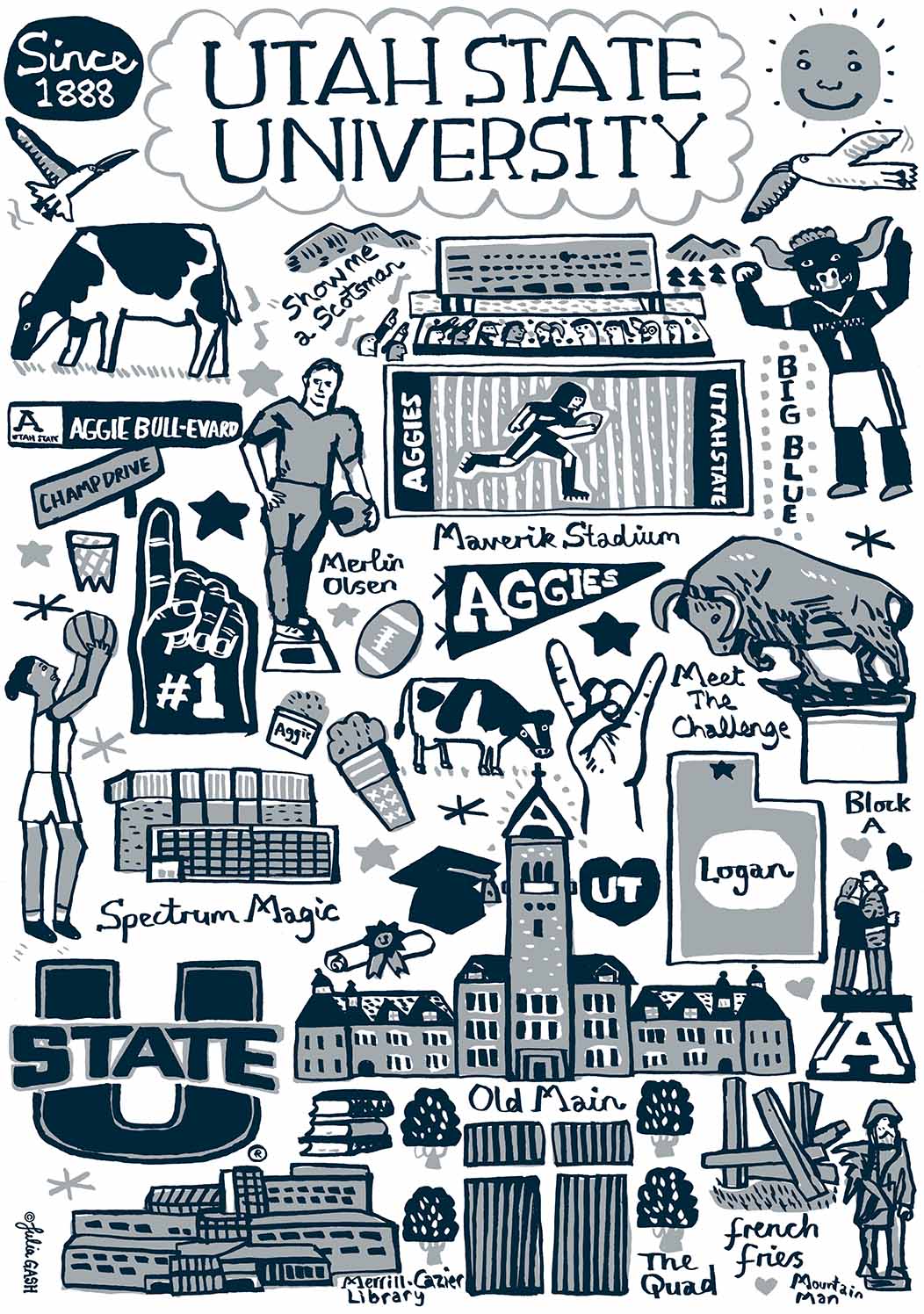 Utah State University Design by Julia Gash