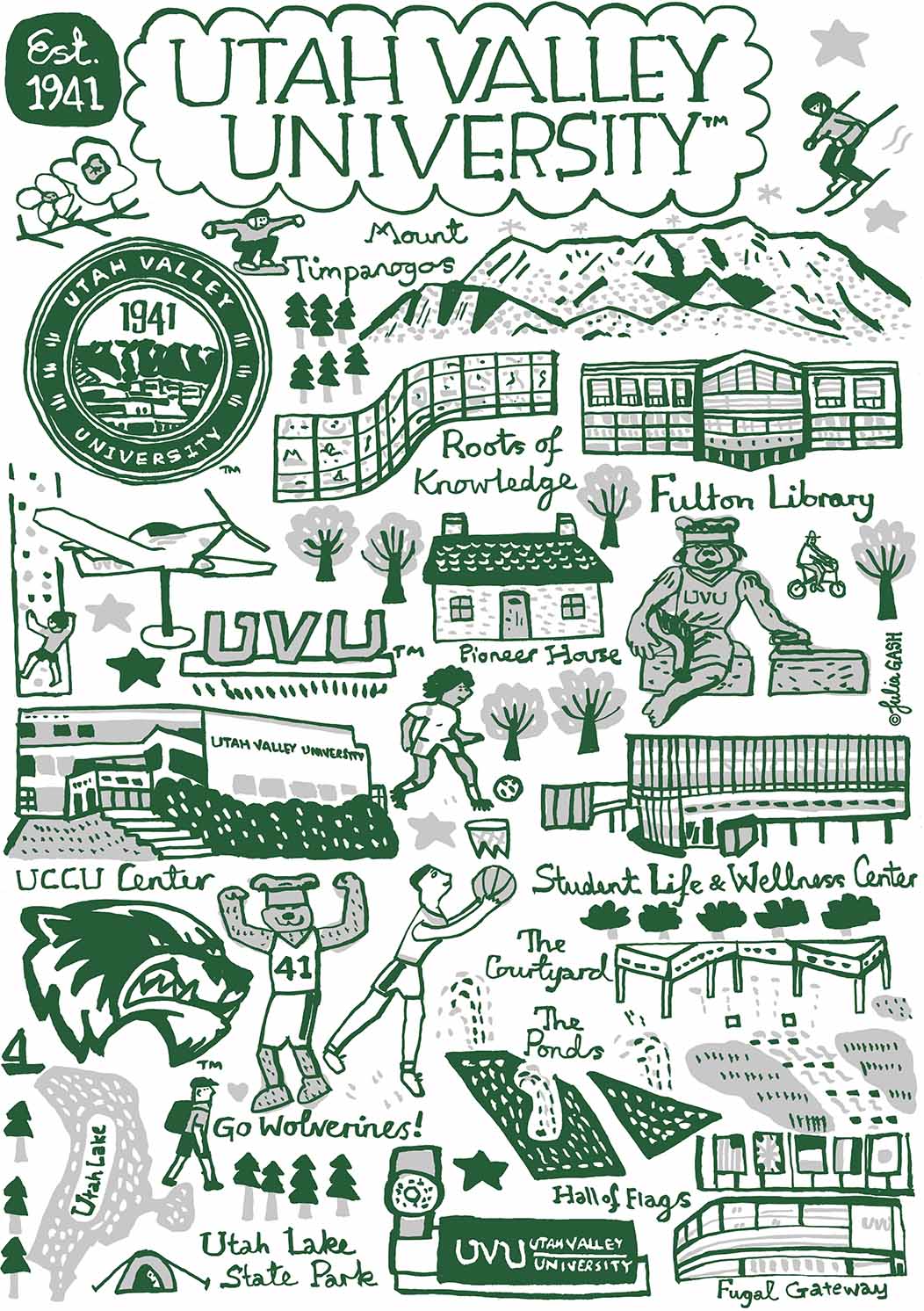 Utah Valley University Design by Julia Gash