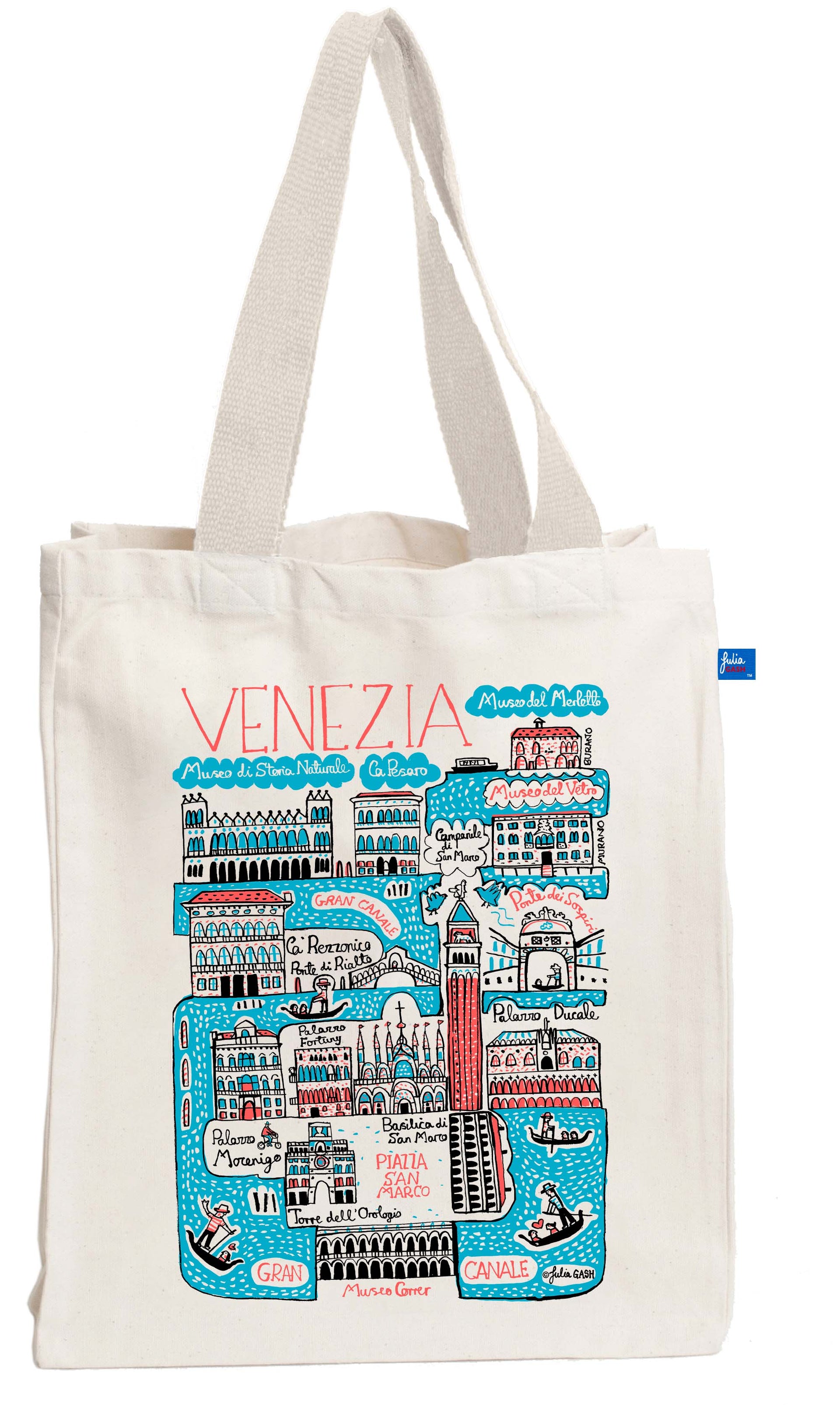 Venice Venezia Tote Bag by British Travel Artist Julia Gash