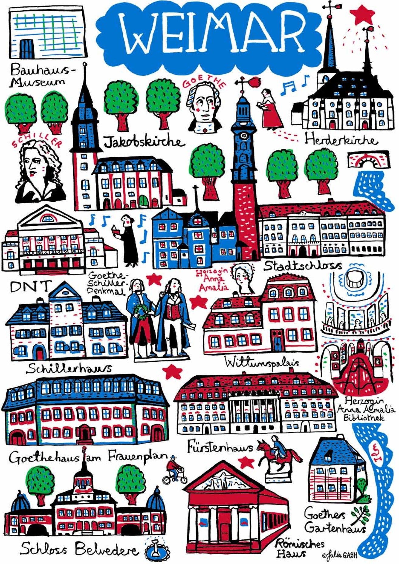 Weimar Postcard by Julia Gash