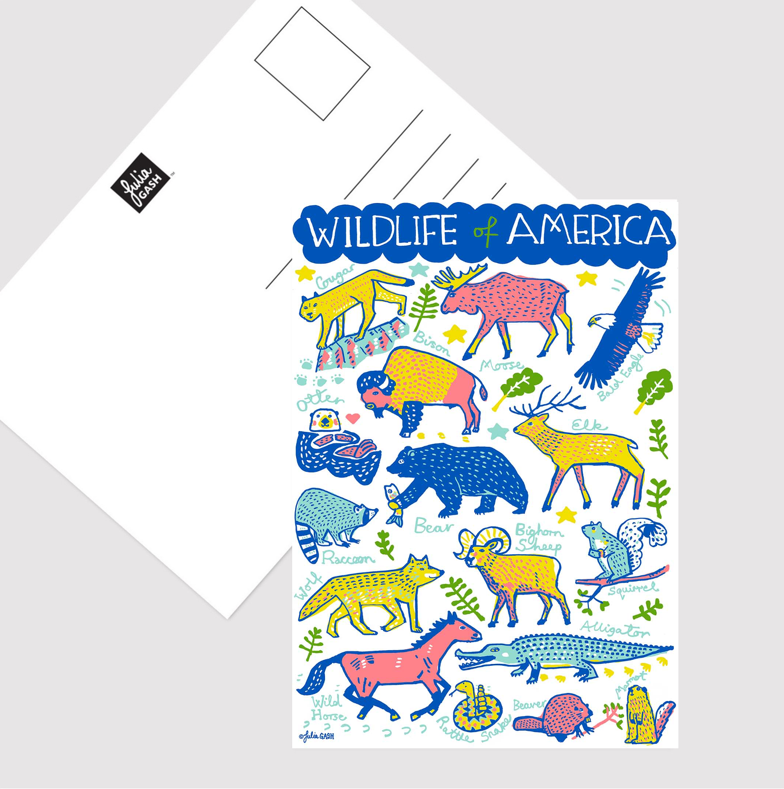 Wildlife of America Postcard - Julia Gash