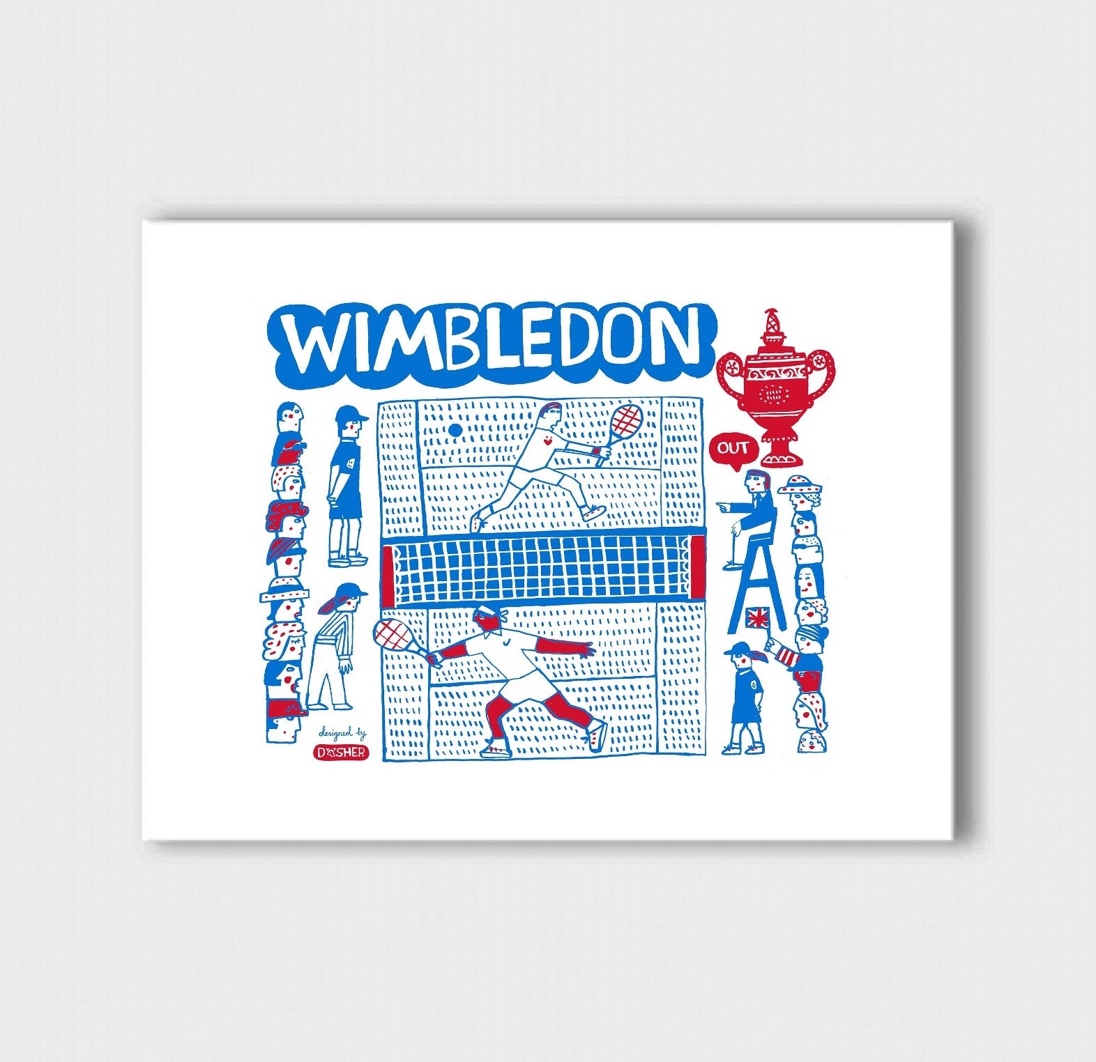 Wimbledon Art Print by Julia Gash