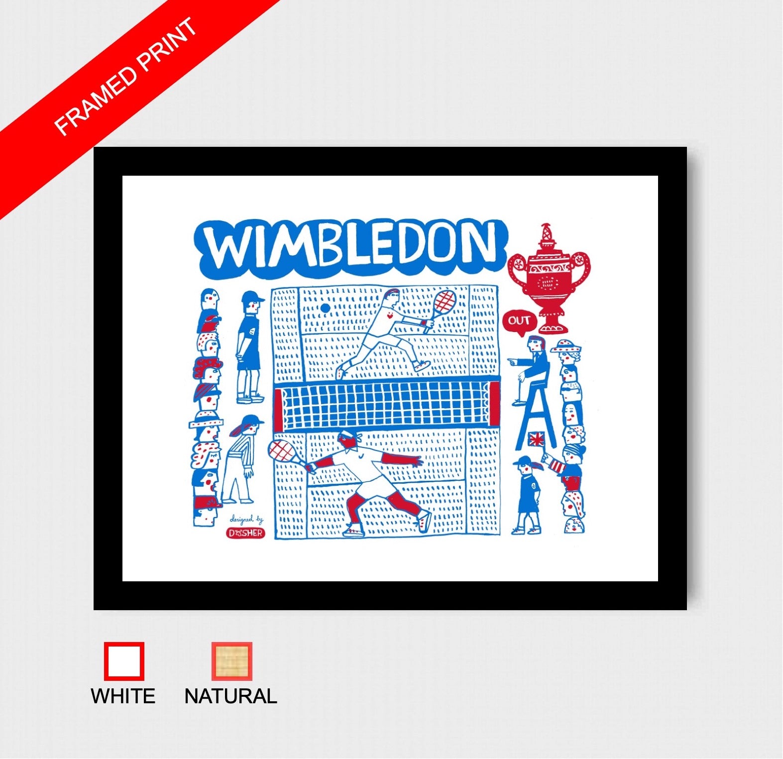 Wimbledon Art Print by Julia Gash