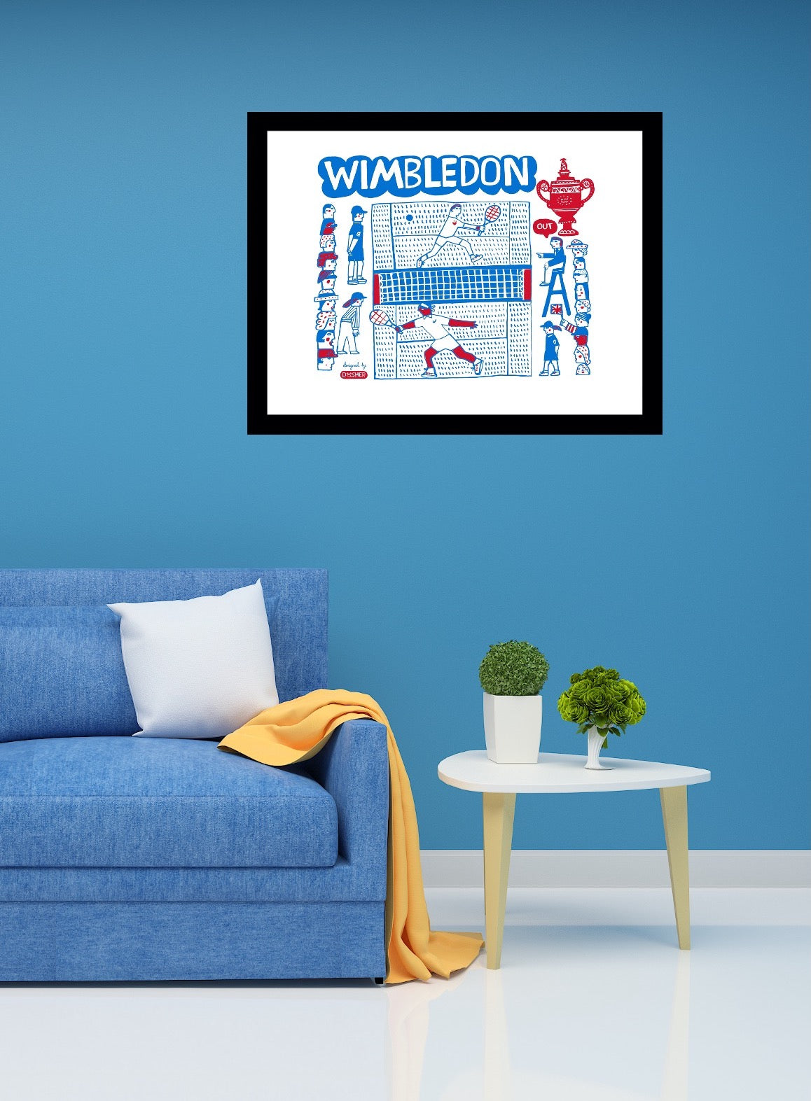 Wimbledon Art Print by Julia Gash