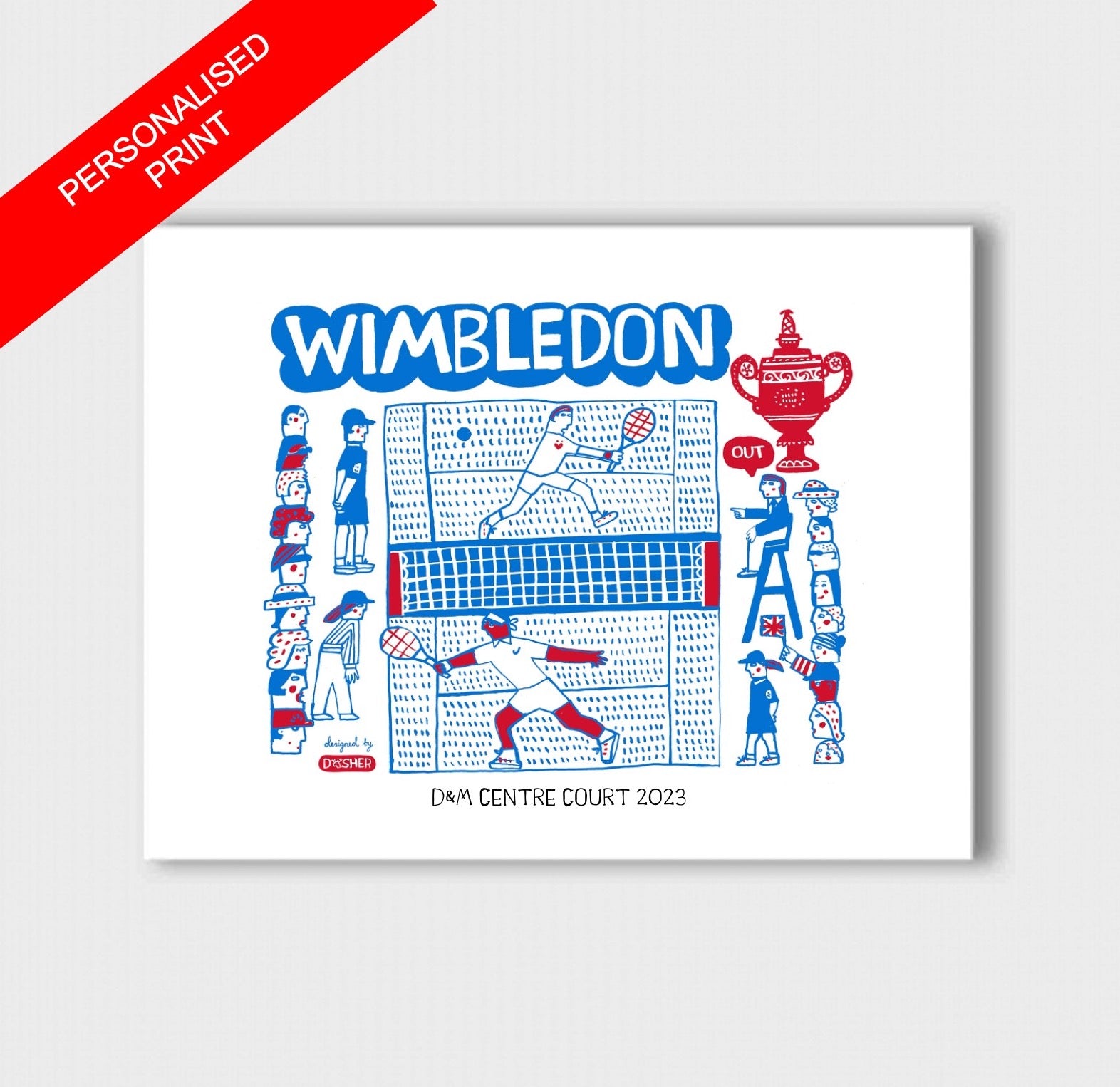 Wimbledon Art Print by Julia Gash