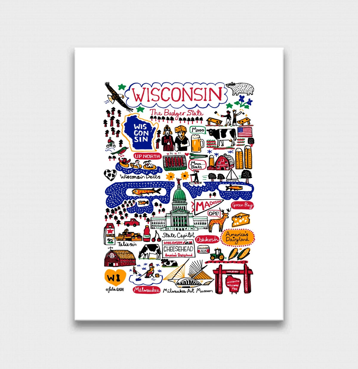 Wisconsin Art Print