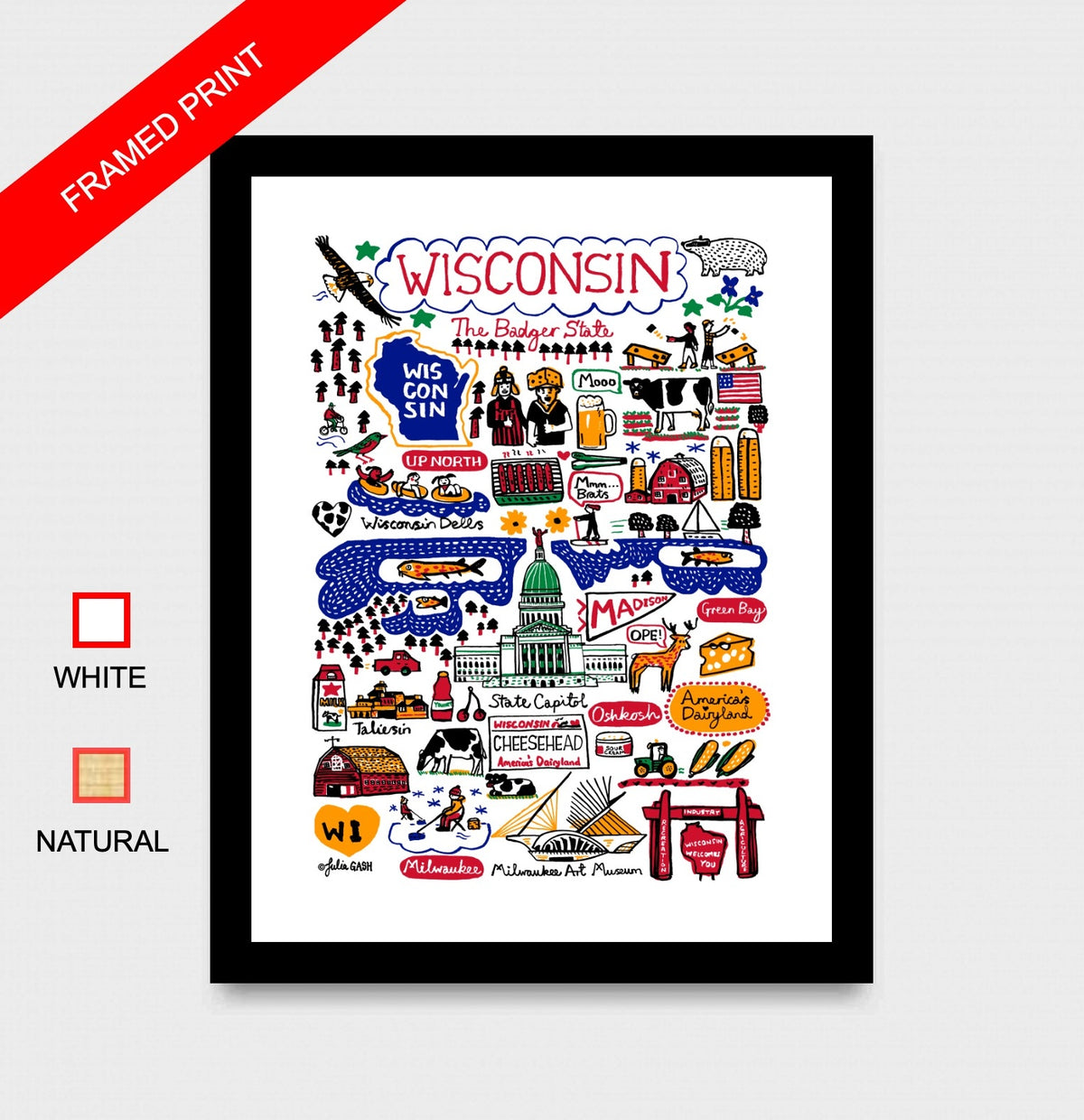 Wisconsin Art Print