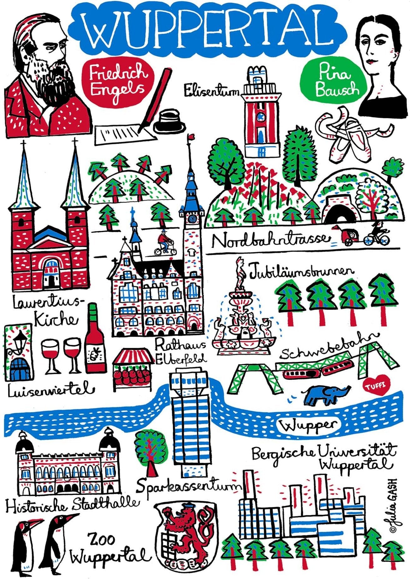 Wuppertal Art Print by Julia Gash