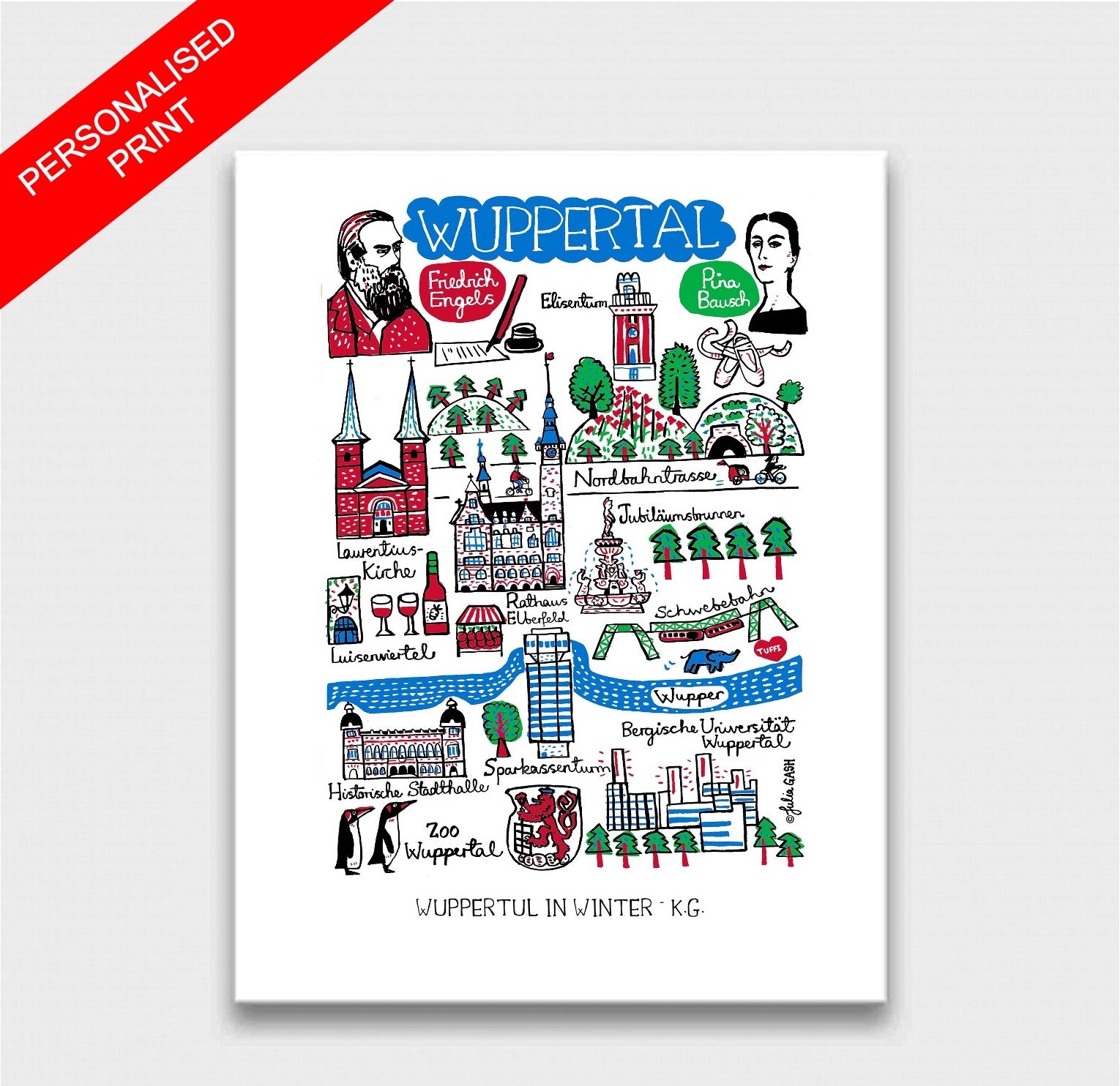 Wuppertal Art Print by Julia Gash