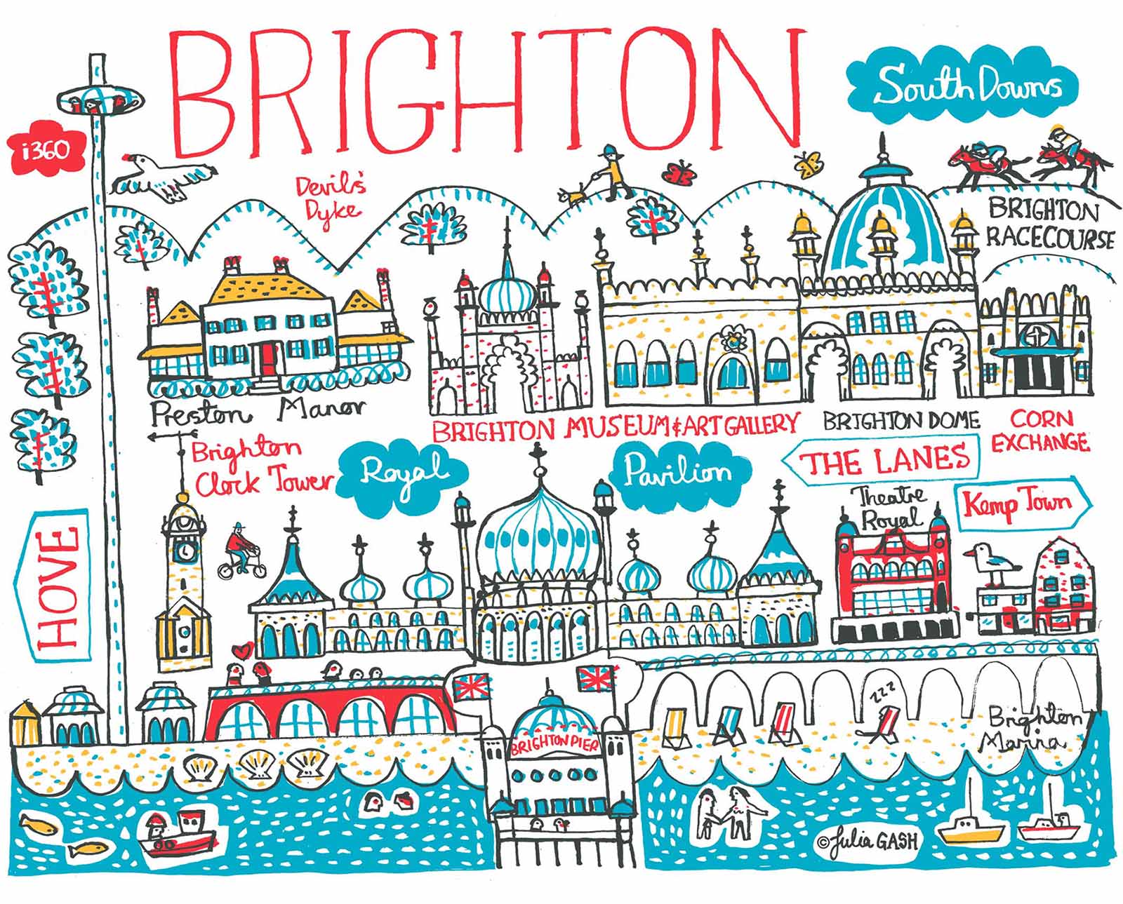 Brighton Postcard - Julia Gash