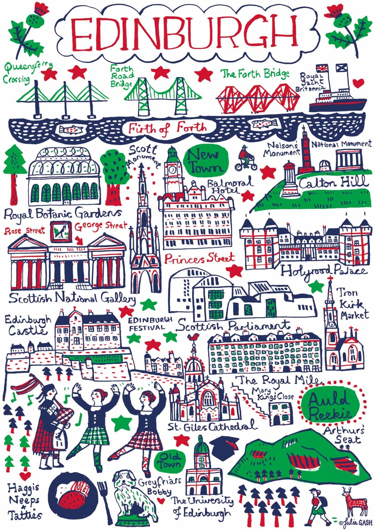 Edinburgh Art Print - Julia Gash