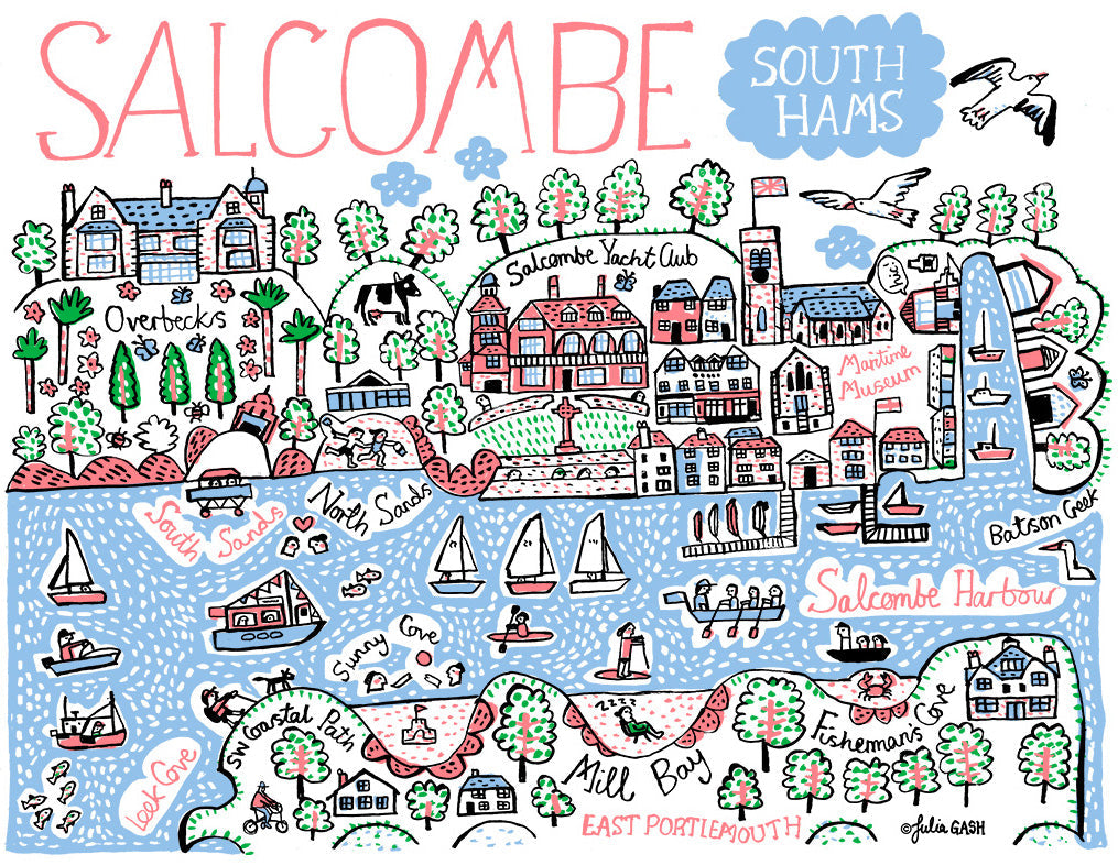 Salcombe Postcard - Julia Gash