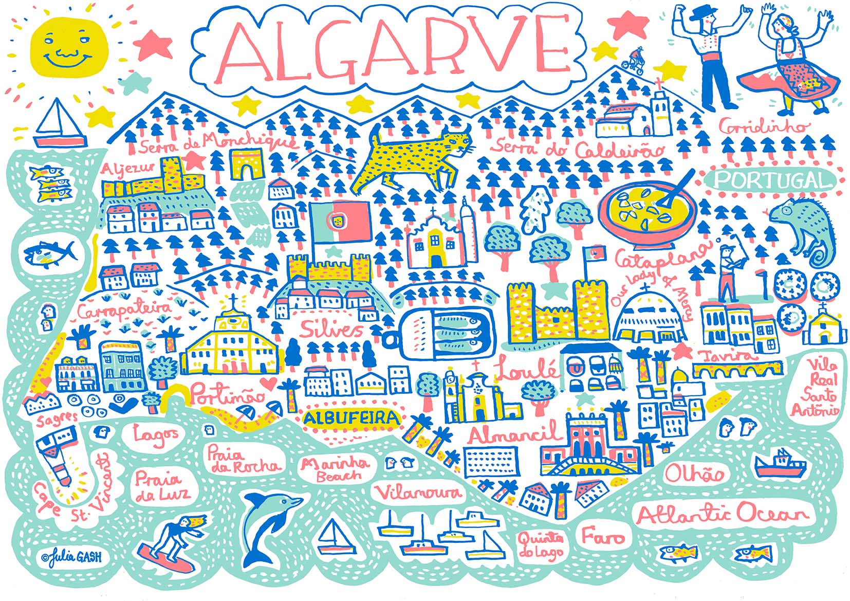 Algarve Art Print by Julia Gash