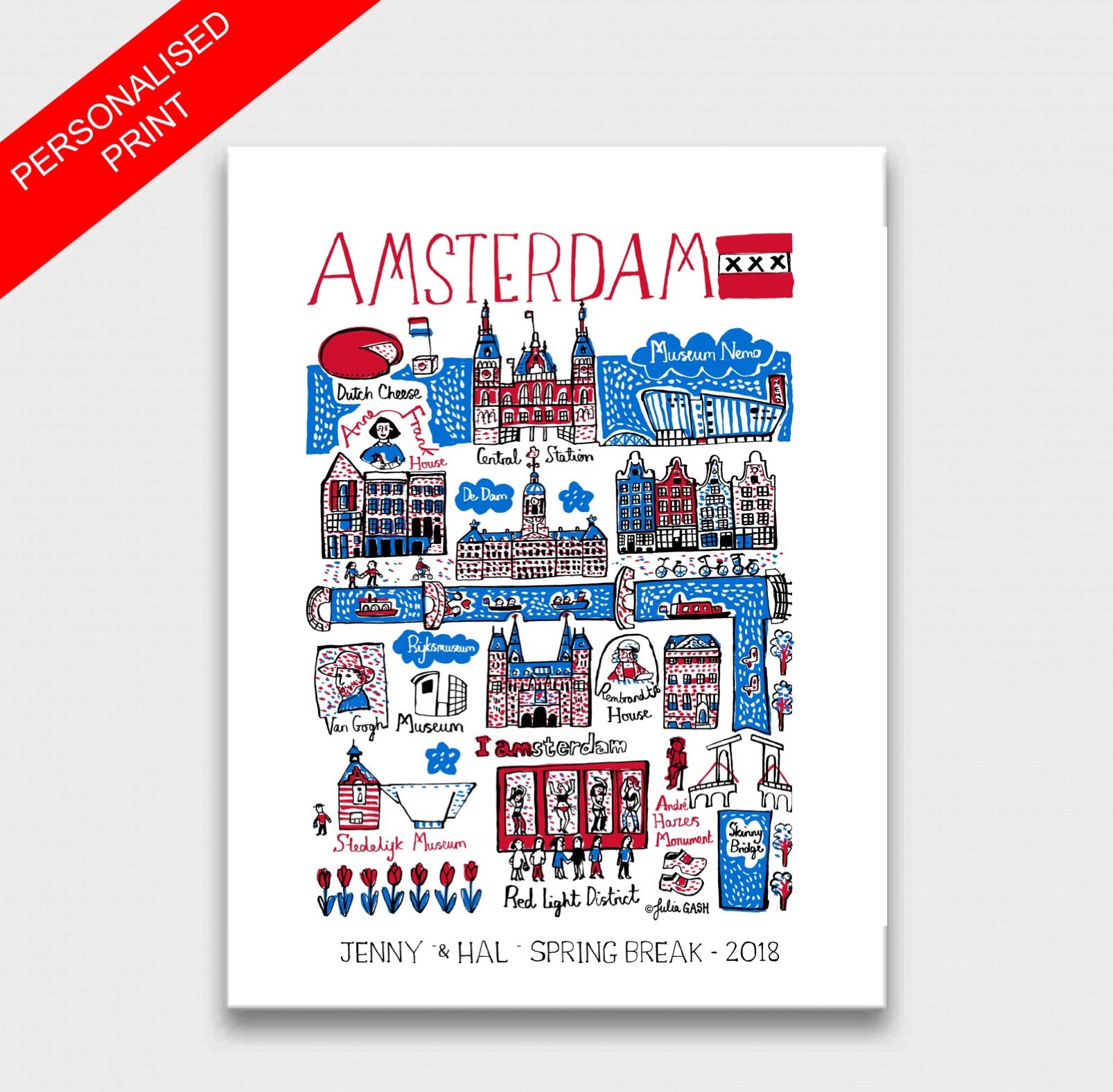 Amsterdam Art Print by Julia Gash