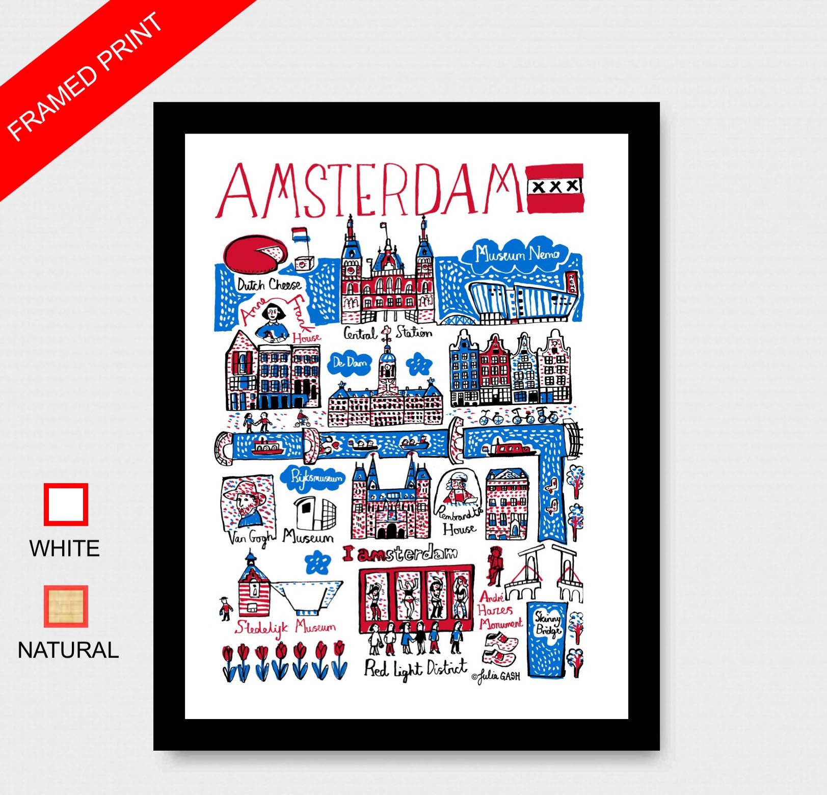 Amsterdam Art Print by Julia Gash