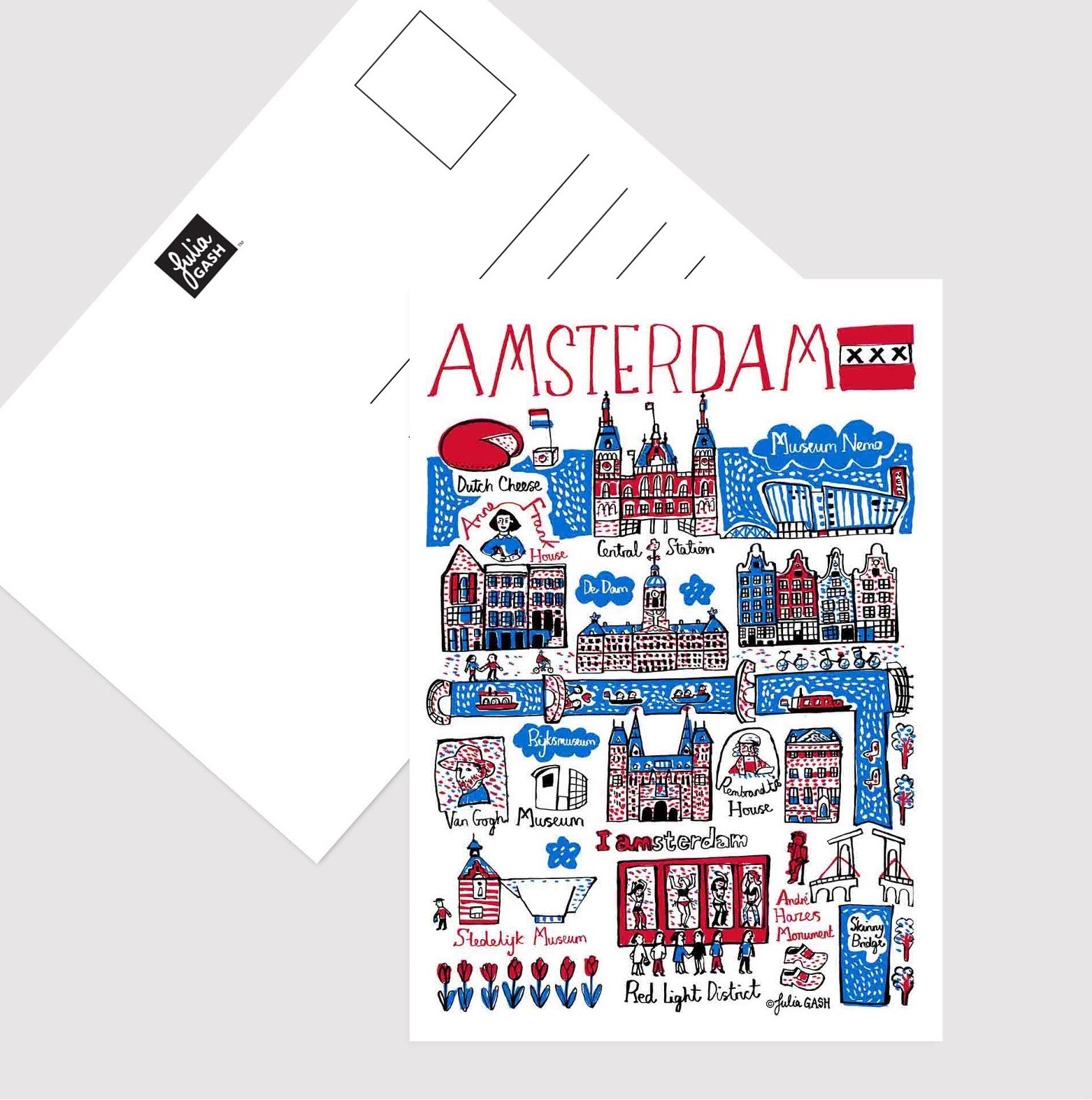 Amsterdam Postcard - Julia Gash