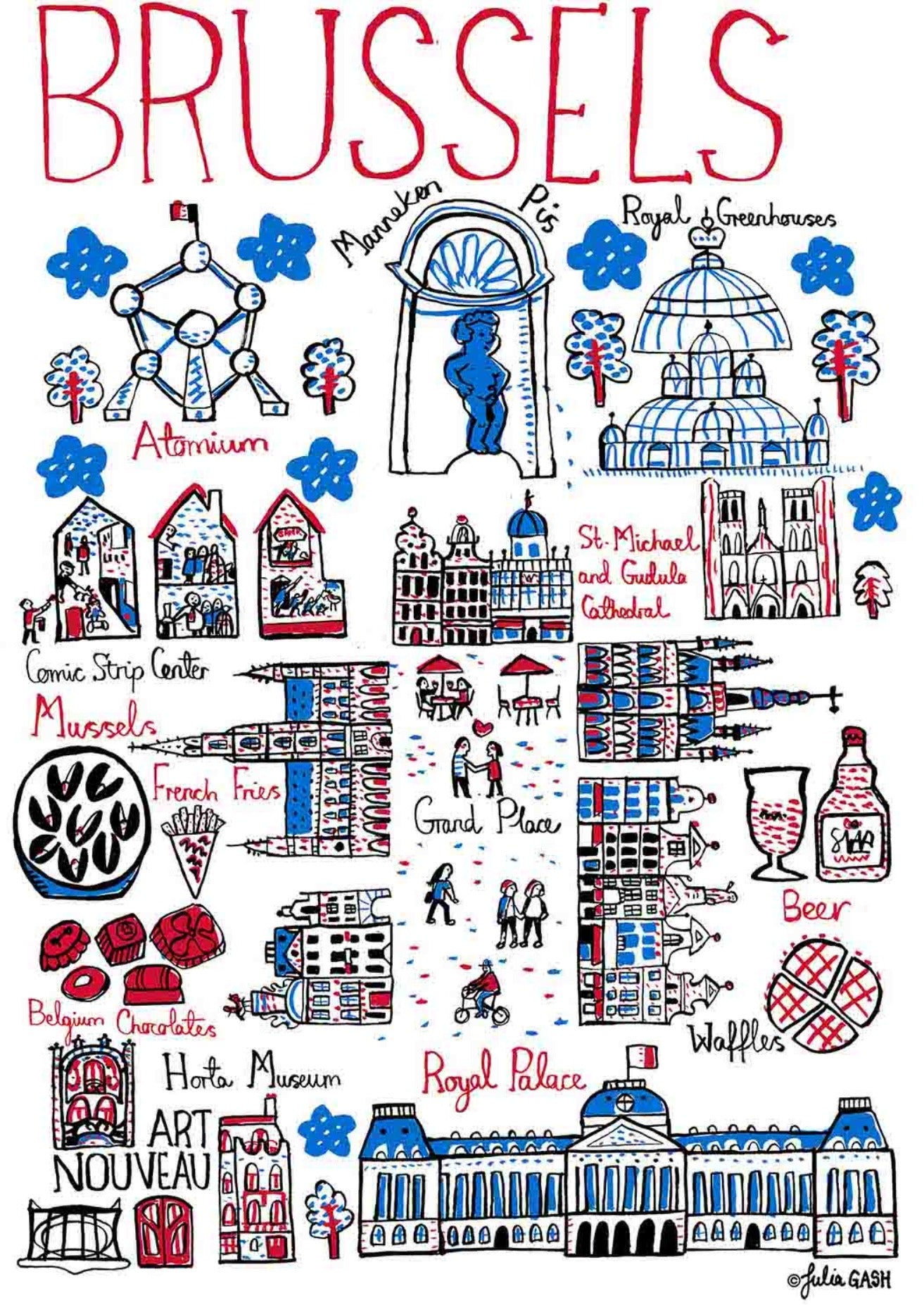 Brussels Art Print - Julia Gash