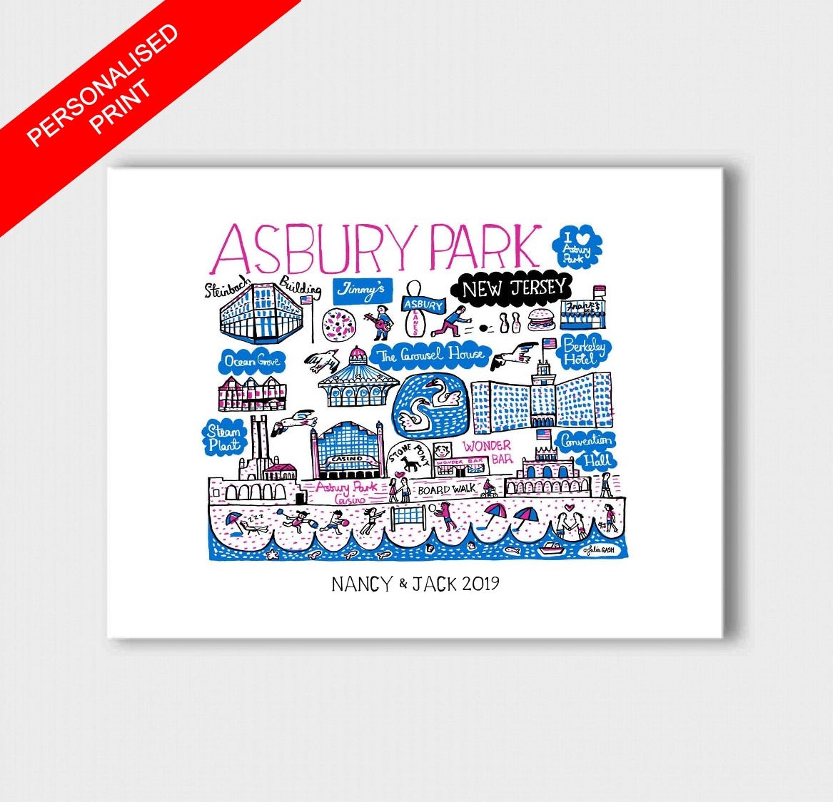 Asbury Park Art Print - Julia Gash