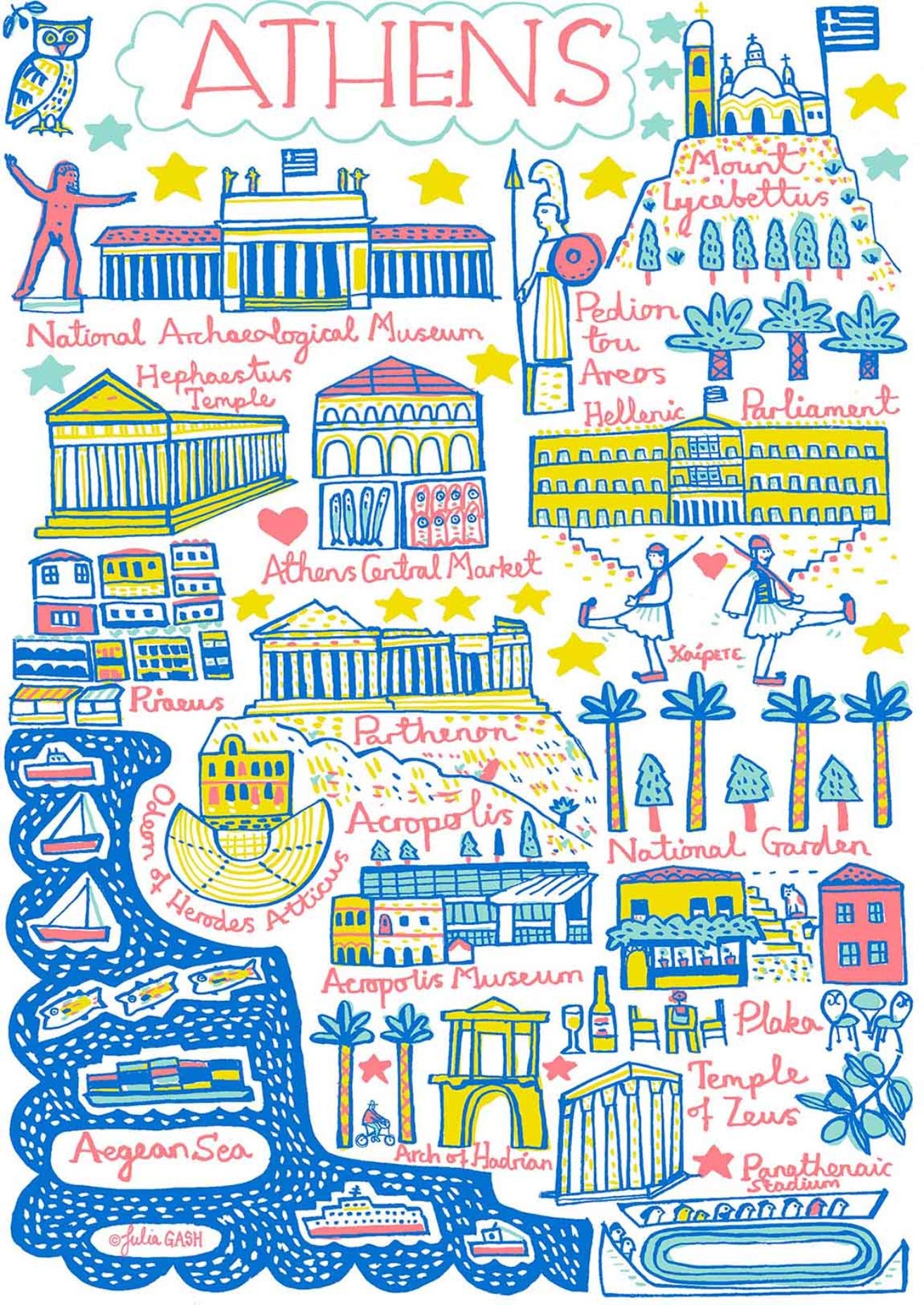 Athens Art Print - Julia Gash