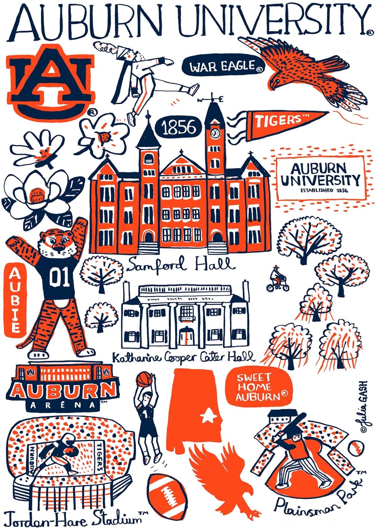 Auburn University Design by Julia Gash