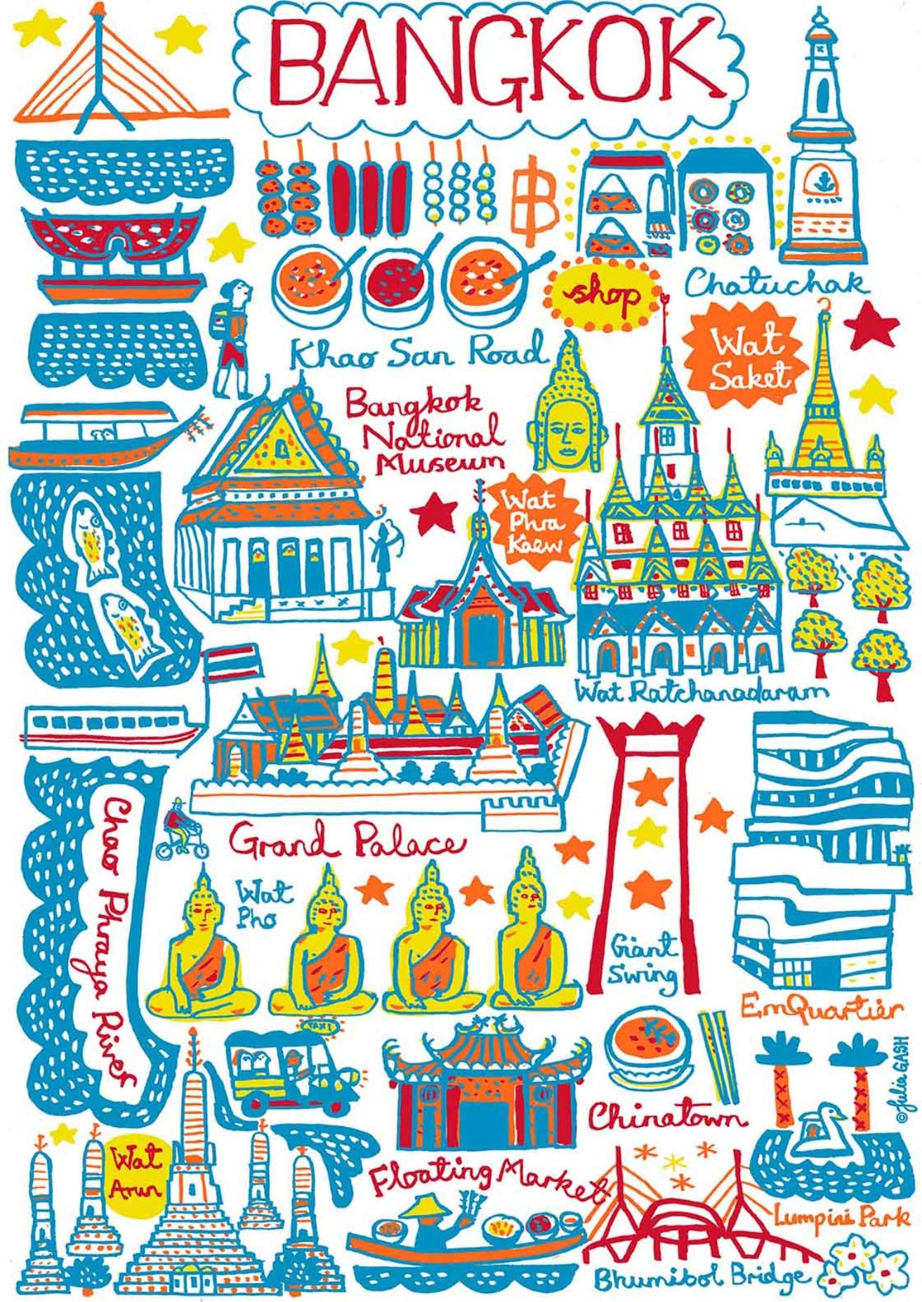 Bangkok Art Print - Julia Gash