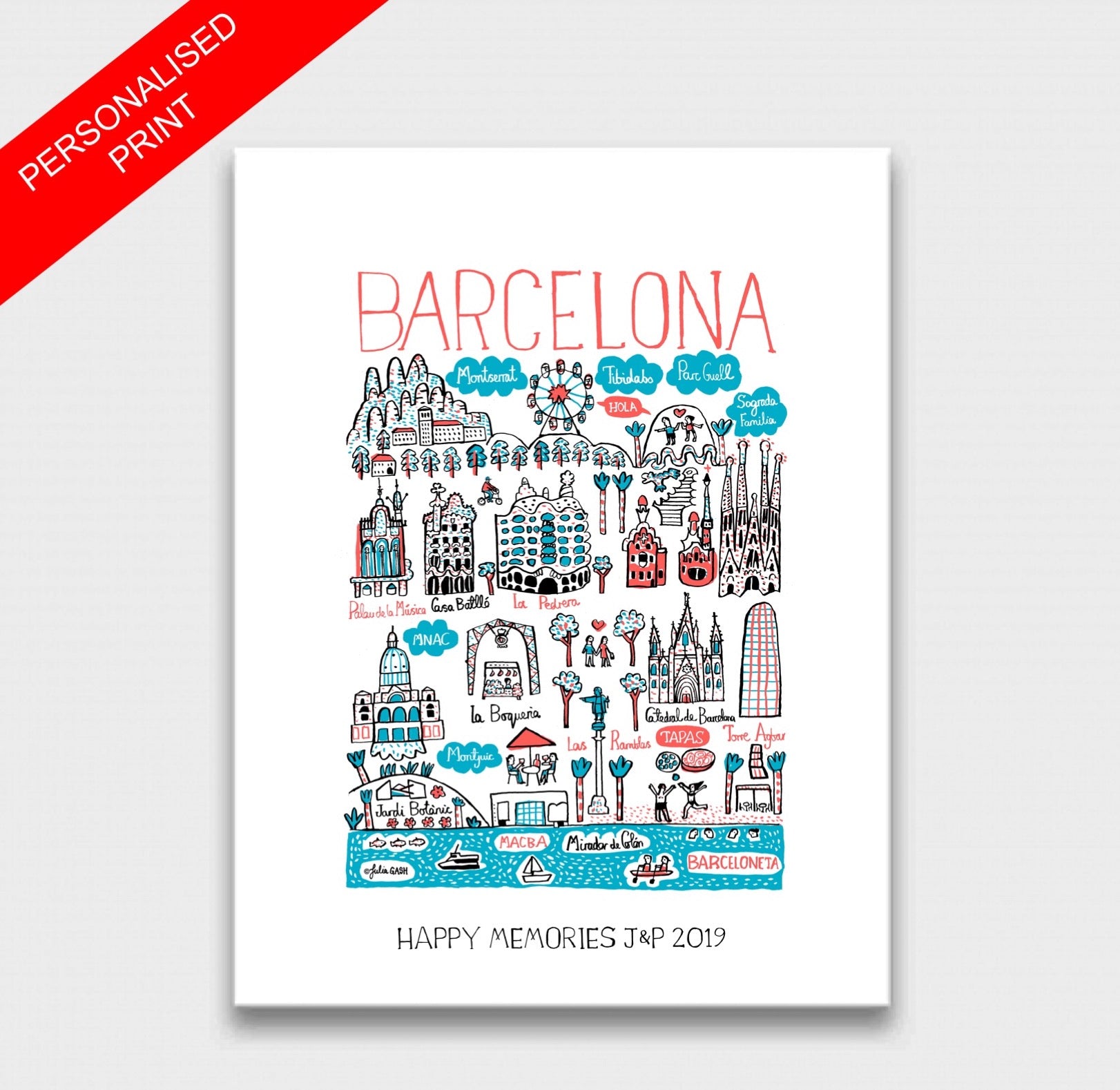 Barcelona Art Print - Julia Gash