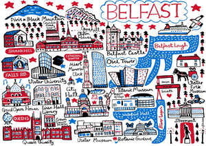 Belfast Art print by Julia Gash 