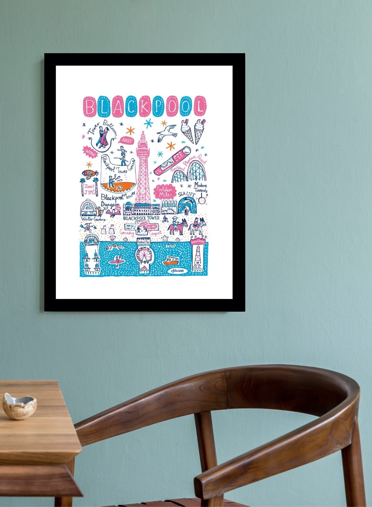 Blackpool Art Print - Julia Gash