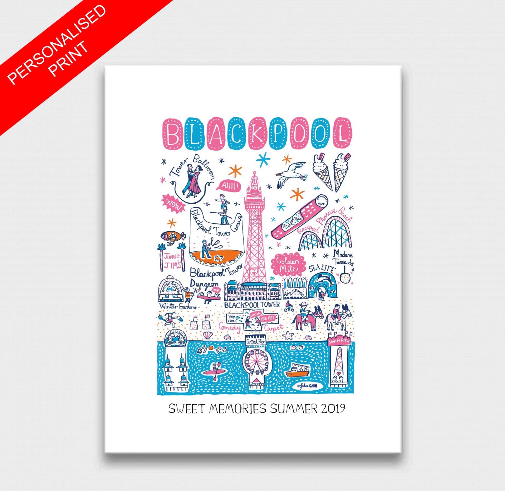 Blackpool Art Print - Julia Gash