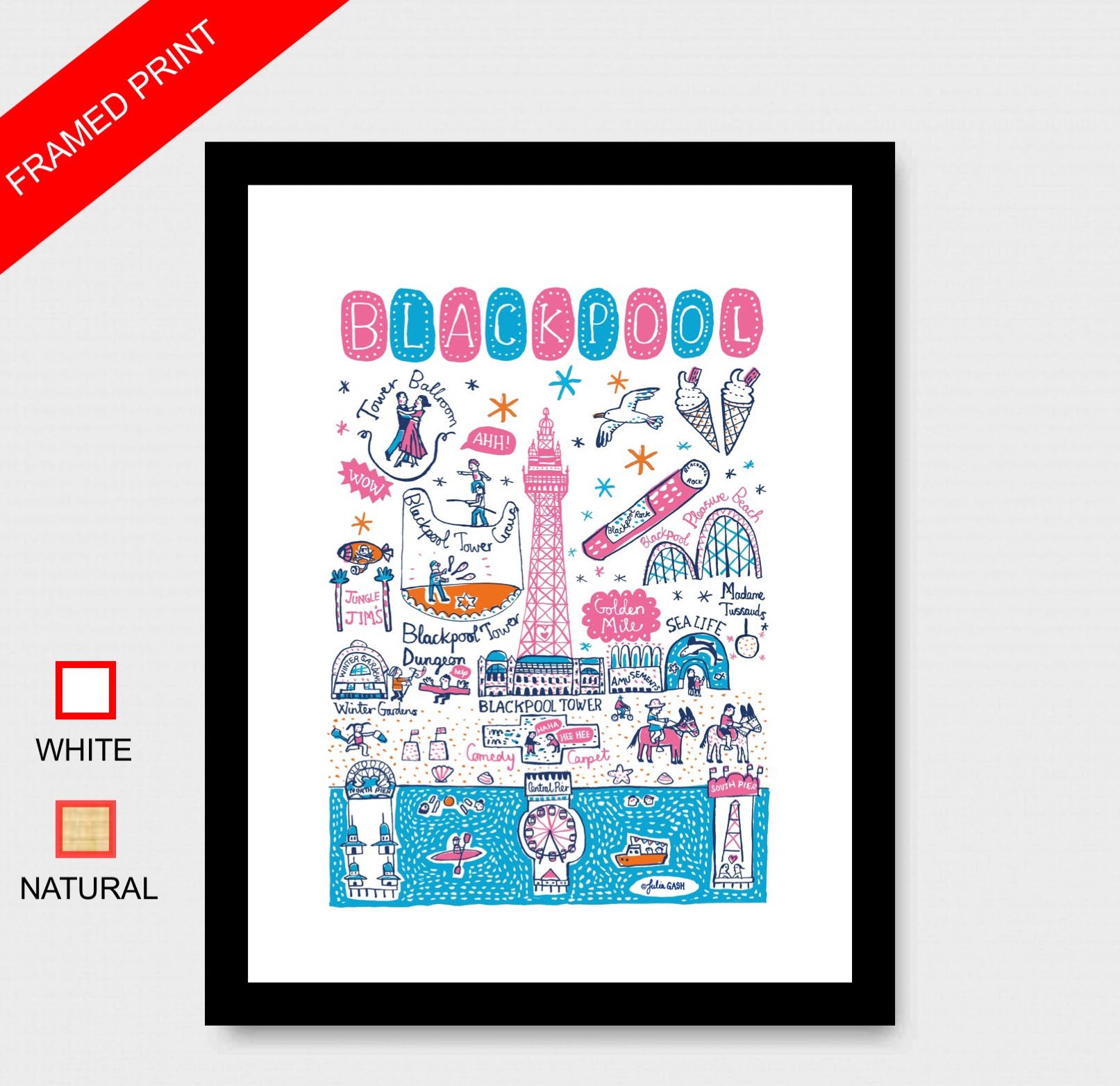 Blackpool Art Print - Julia Gash