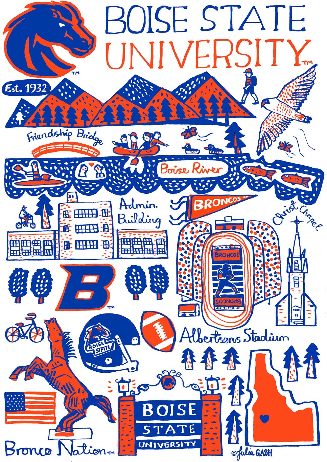 Boise State University by Julia Gash