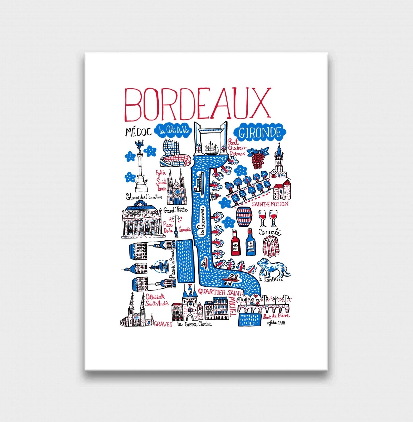 Bordeaux Art Print - Julia Gash